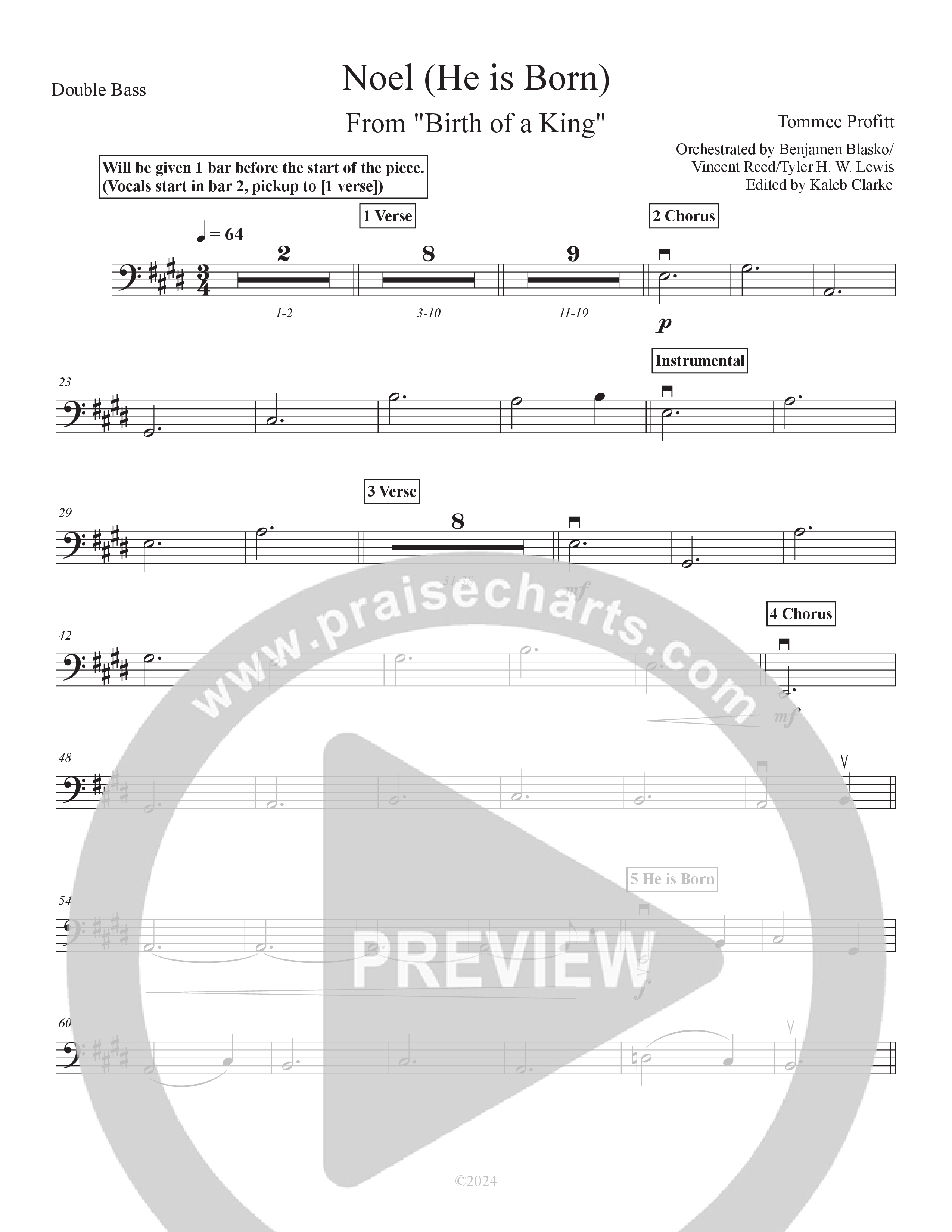 Noel (He Is Born) (Live) Double Bass (Tommee Profitt / Stanaj)