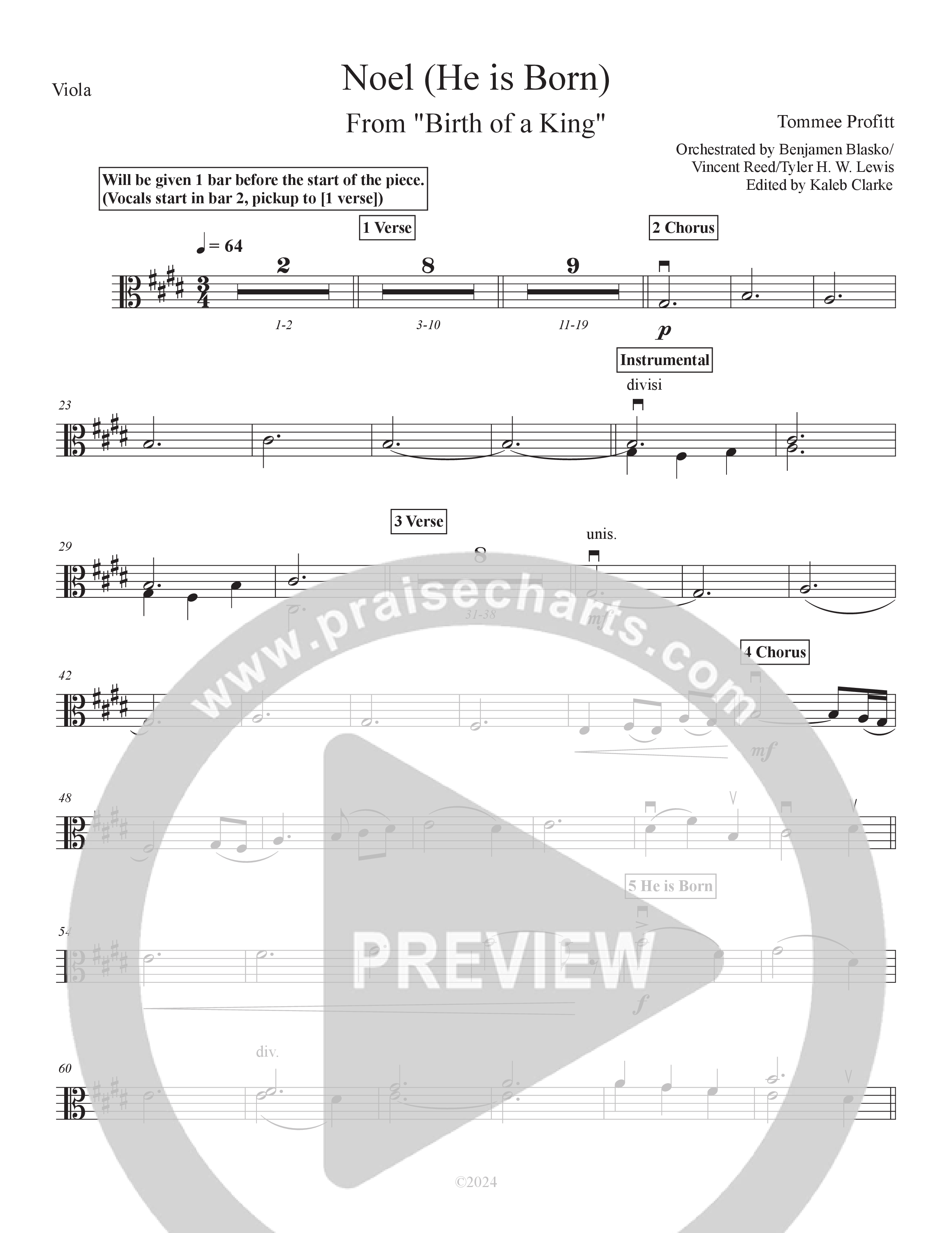 Noel (He Is Born) (Live) Viola (Tommee Profitt / Stanaj)