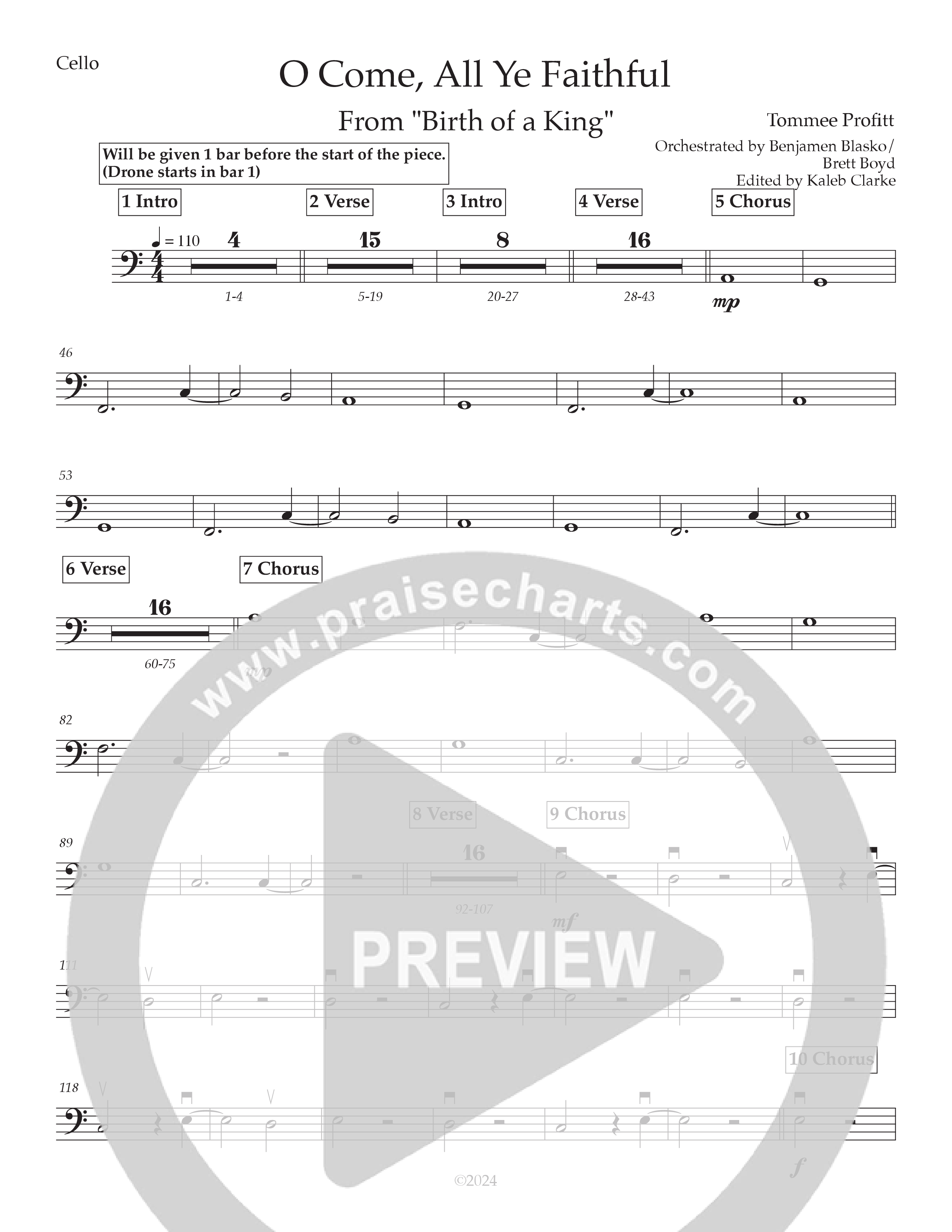 O Come All Ye Faithful (Live) Cello (Tommee Profitt / Sarah Reeves)