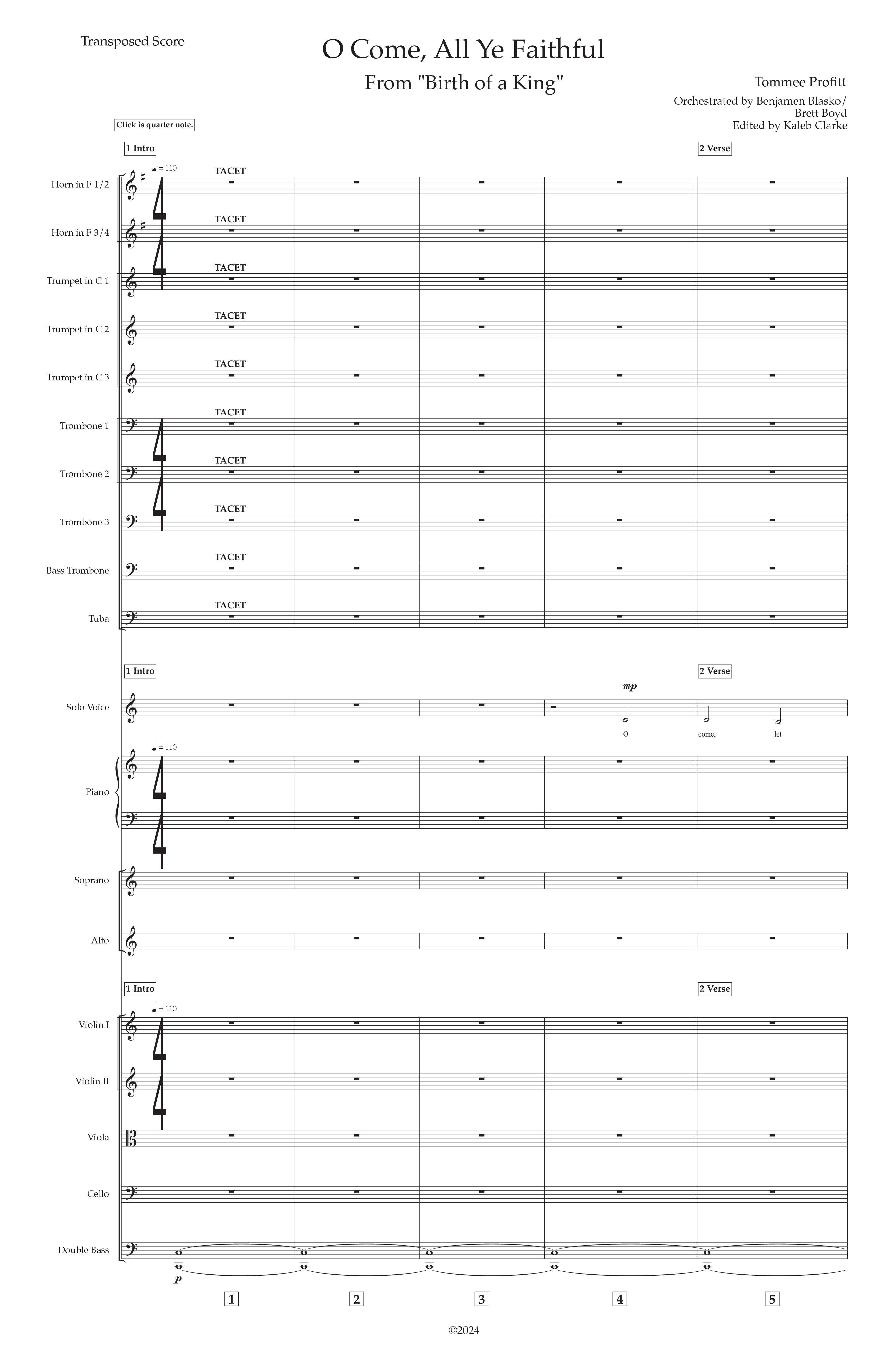 O Come All Ye Faithful (Live) Orchestration (Tommee Profitt / Sarah Reeves)
