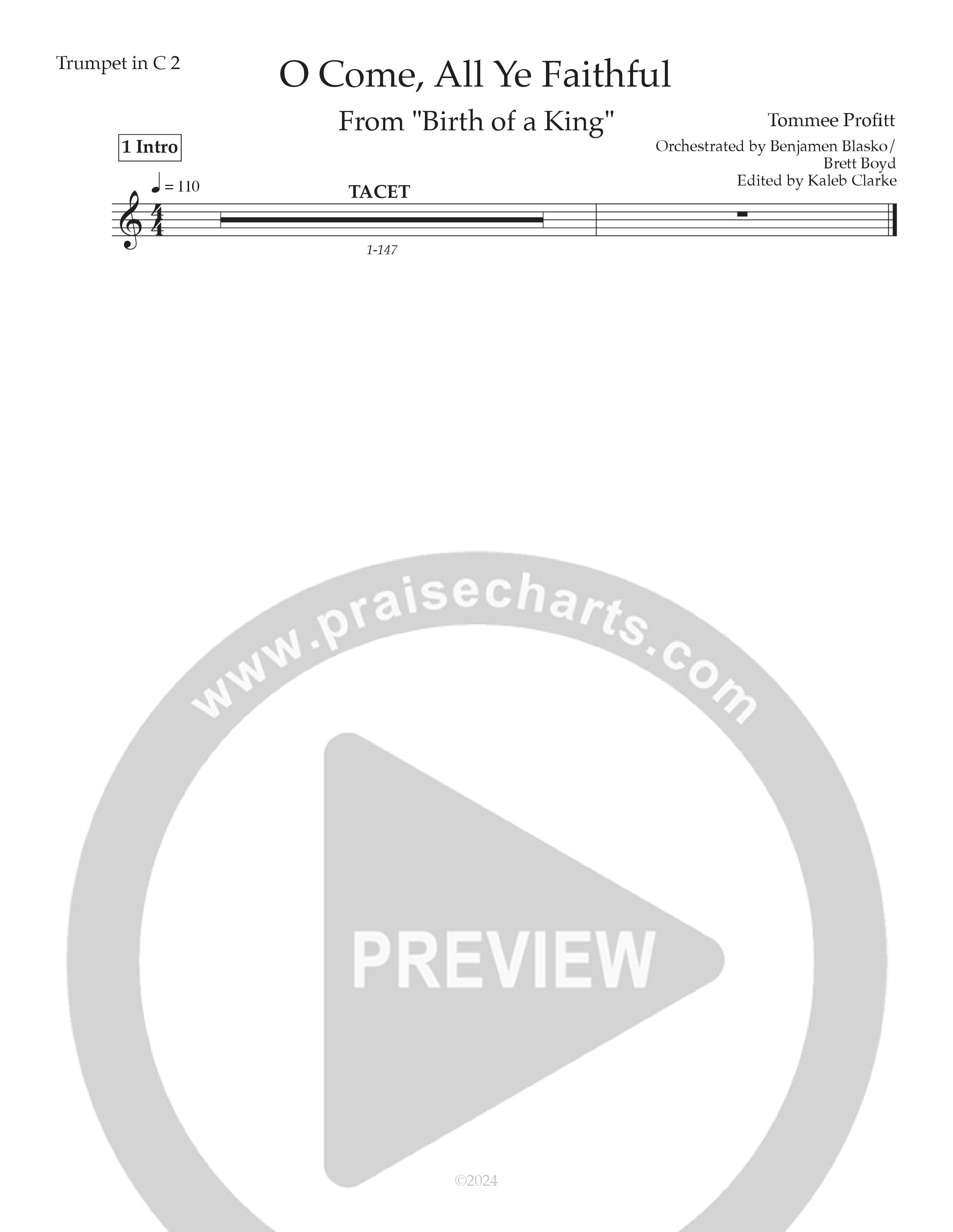 O Come All Ye Faithful (Live) Trumpet 2 (Tommee Profitt / Sarah Reeves)