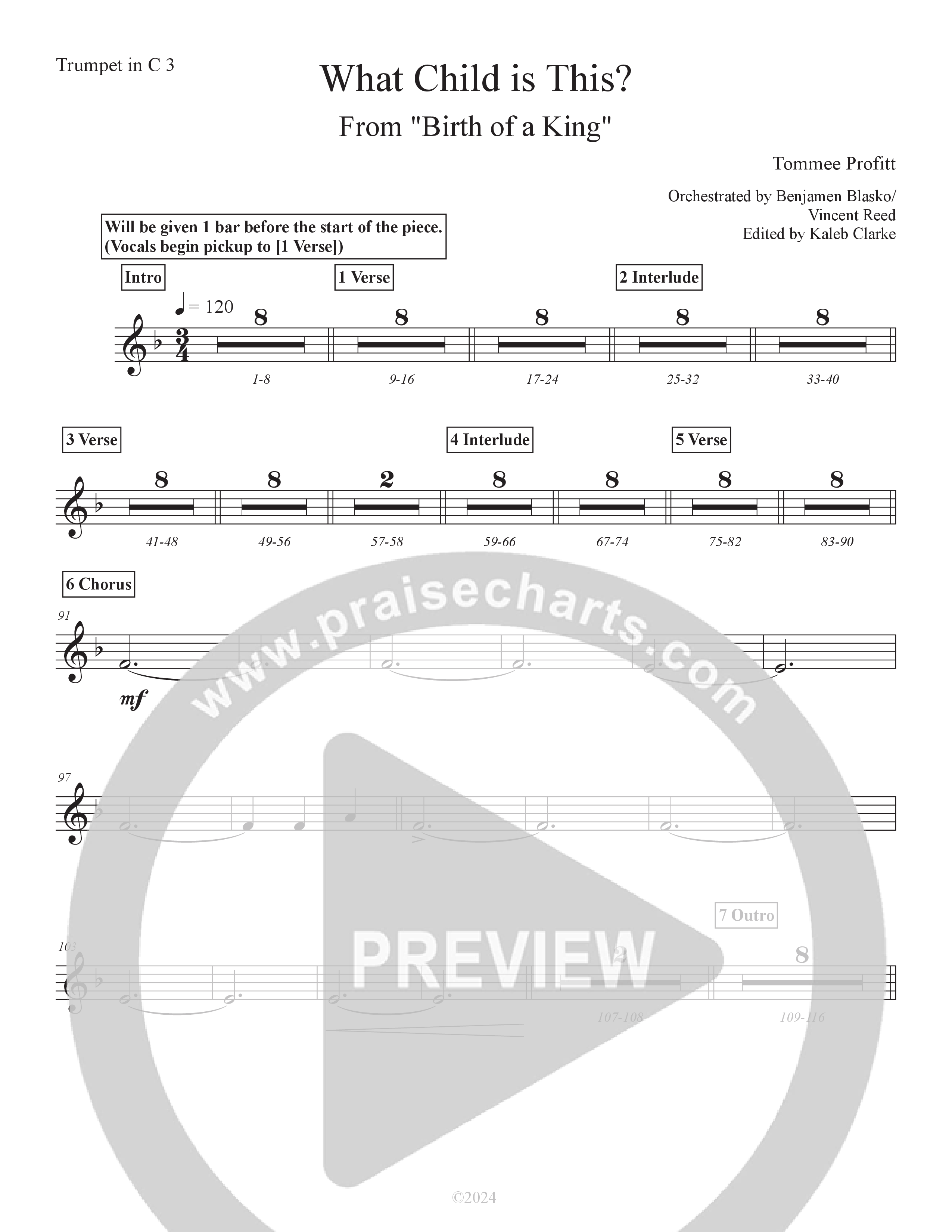 What Child Is This (Live) Trumpet 3 (Tommee Profitt / Evvie McKinney)