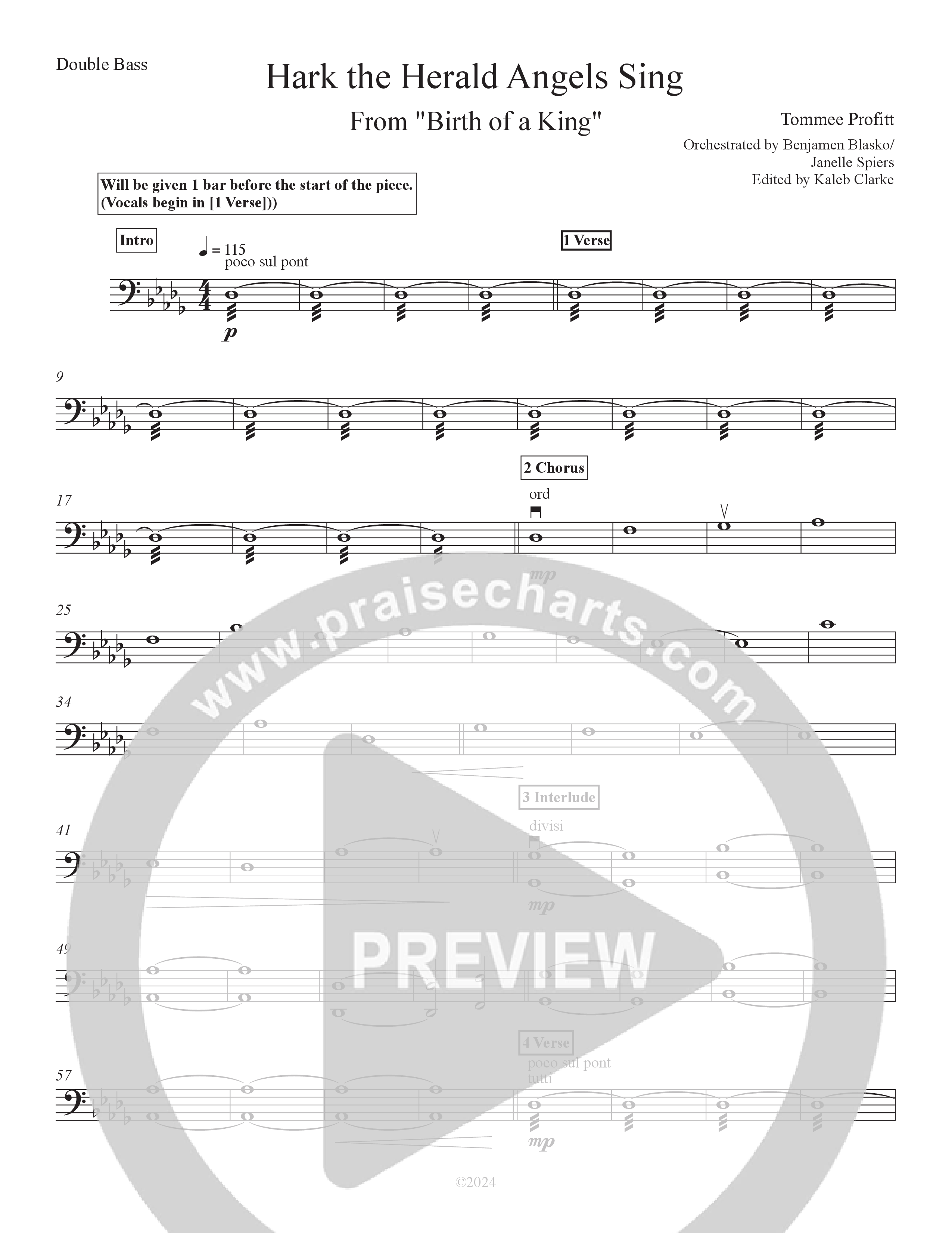 Hark The Herald Angels Sing (Live) Double Bass (Tommee Profitt / DOE)