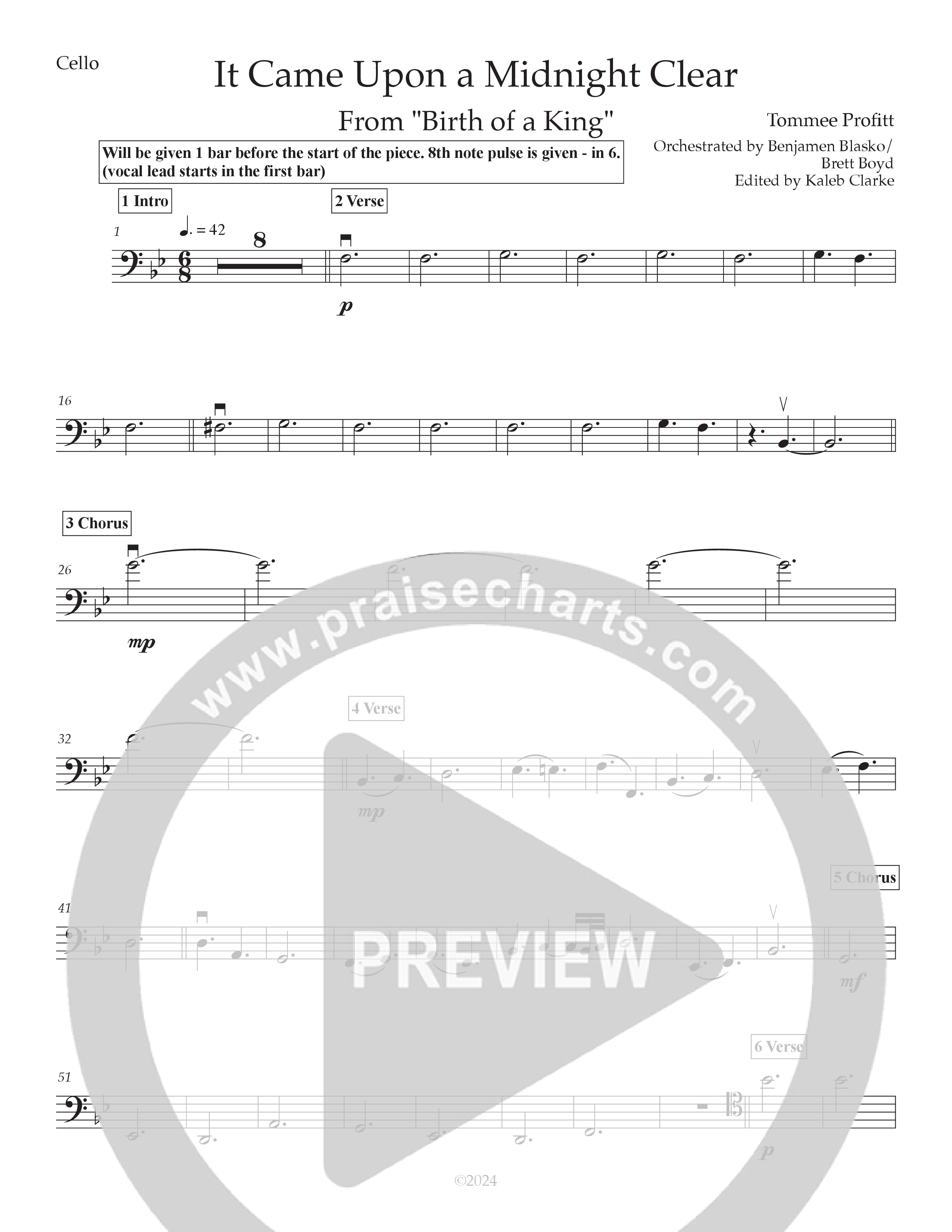 It Came Upon A Midnight Clear (Live) Cello (Tommee Profitt / Brooke)