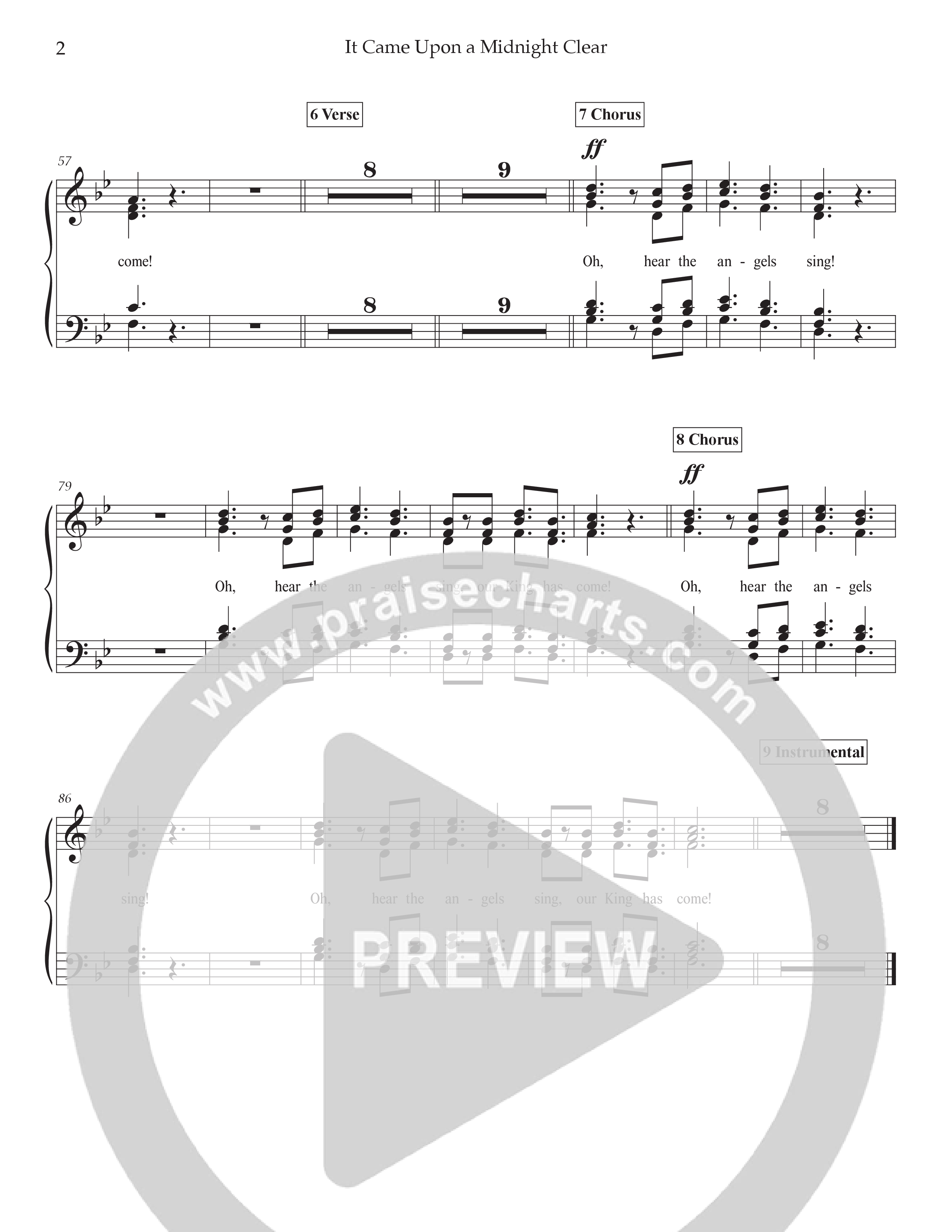 It Came Upon A Midnight Clear (Live) Choir Sheet (SATB) (Tommee Profitt / Brooke)