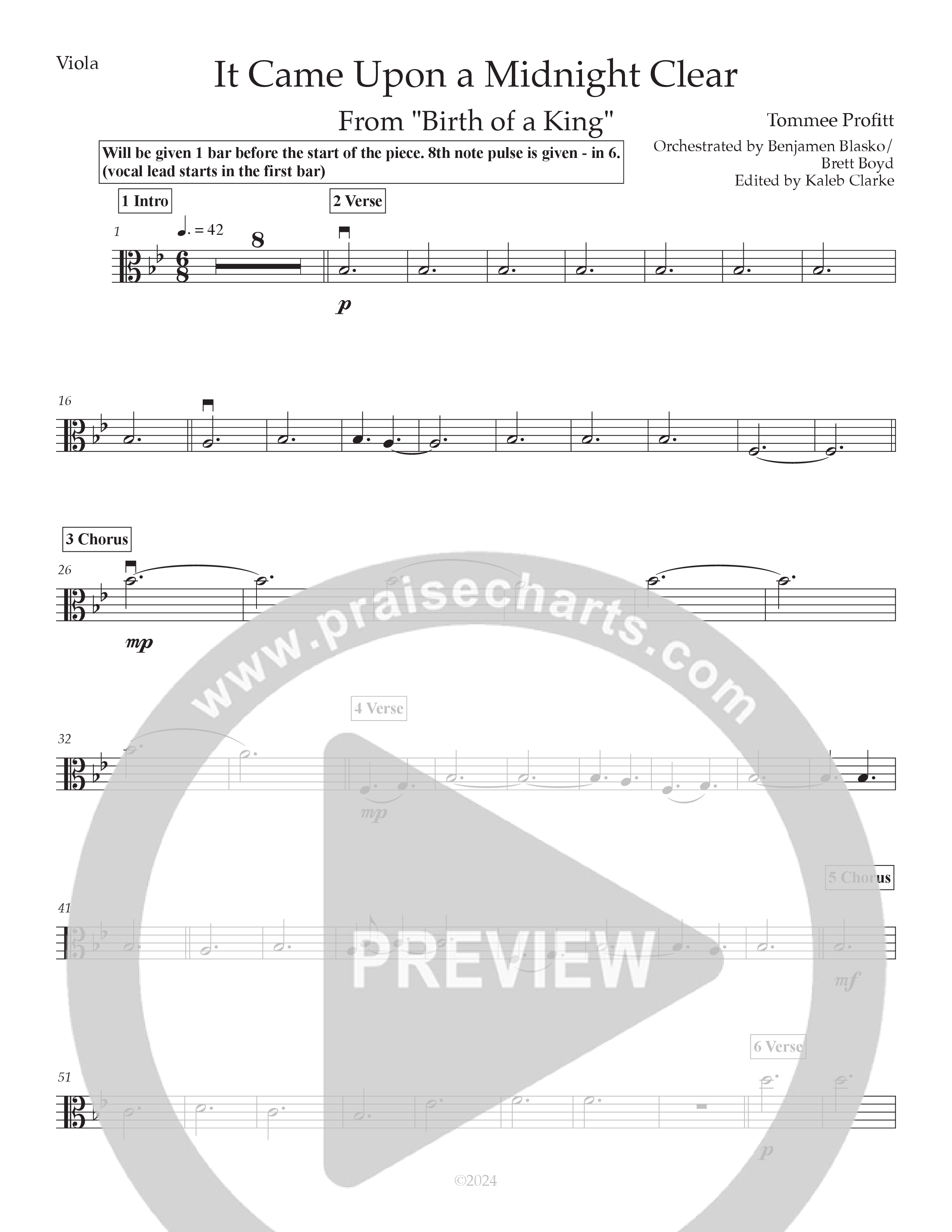 It Came Upon A Midnight Clear (Live) Viola (Tommee Profitt / Brooke)