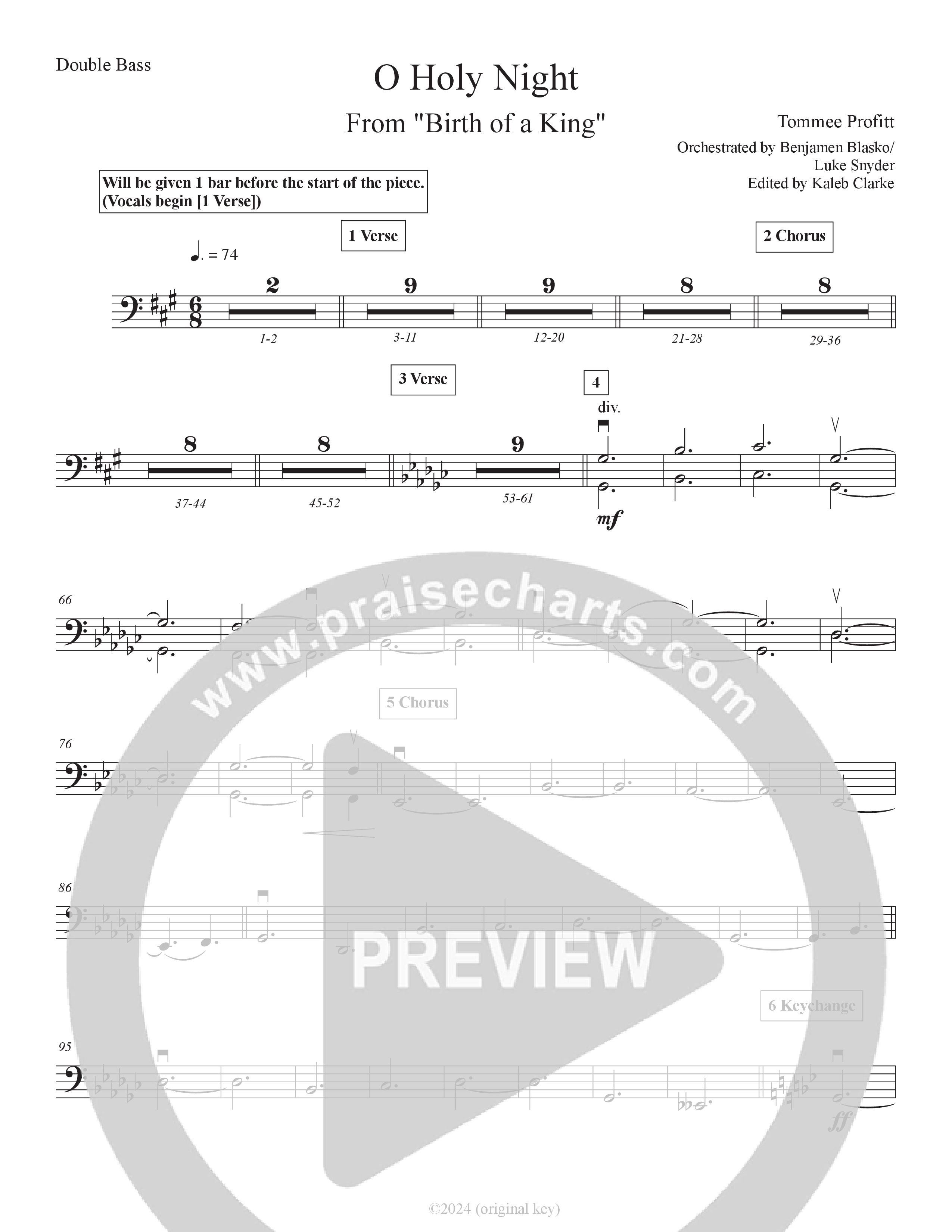 O Holy Night (Live) Double Bass (Tommee Profitt / SVRCINA / Tauren Wells)