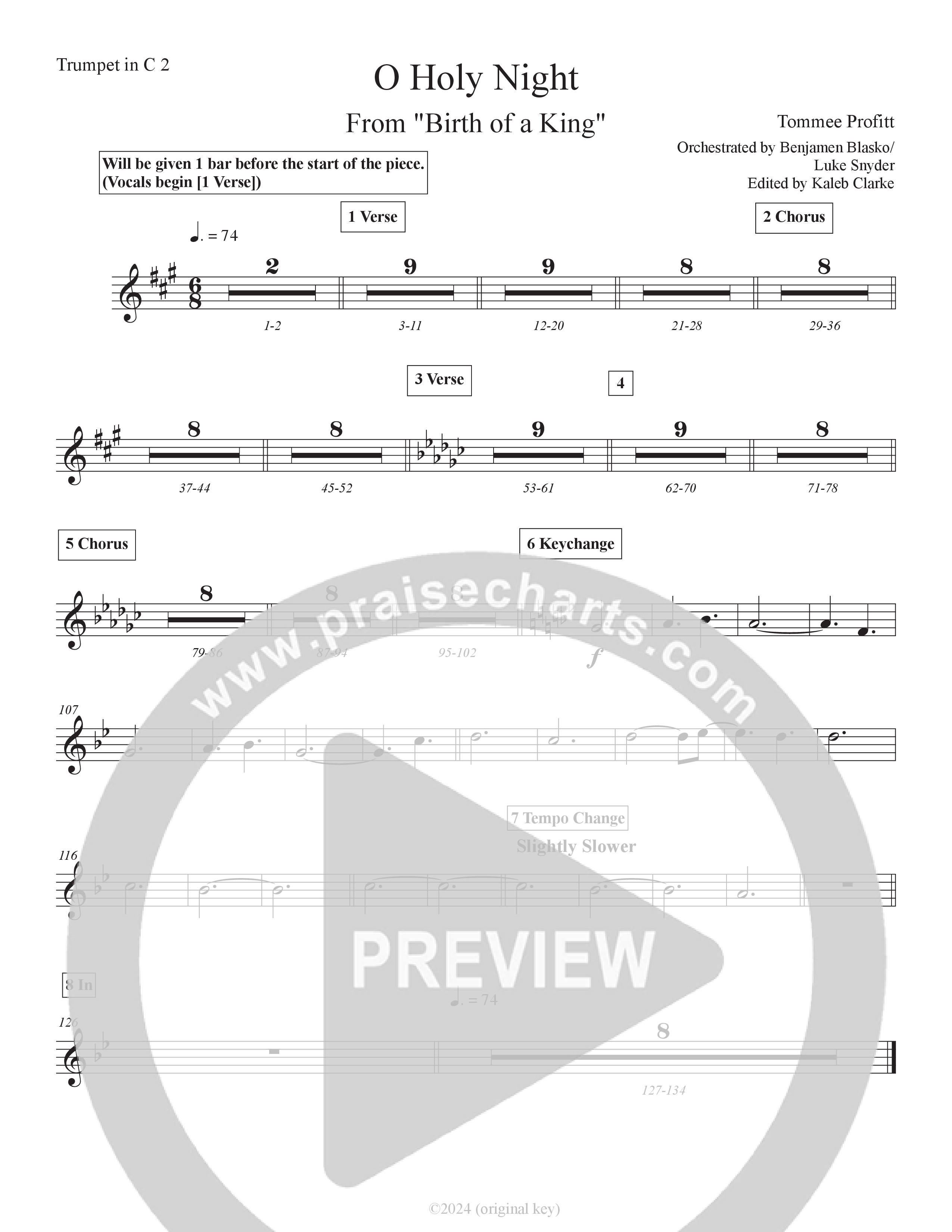 O Holy Night (Live) Trumpet 2 (Tommee Profitt / SVRCINA / Tauren Wells)