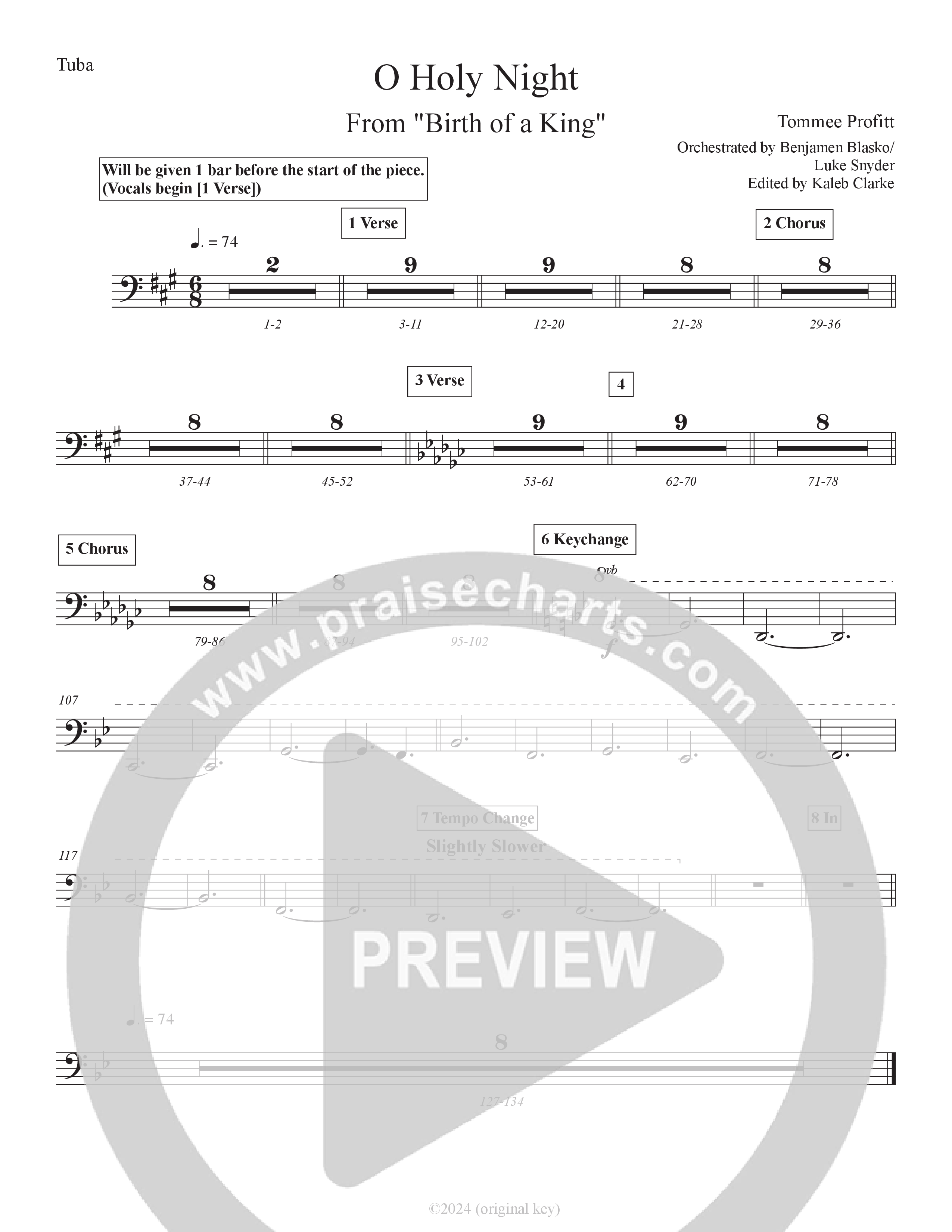 O Holy Night (Live) Tuba (Tommee Profitt / SVRCINA / Tauren Wells)