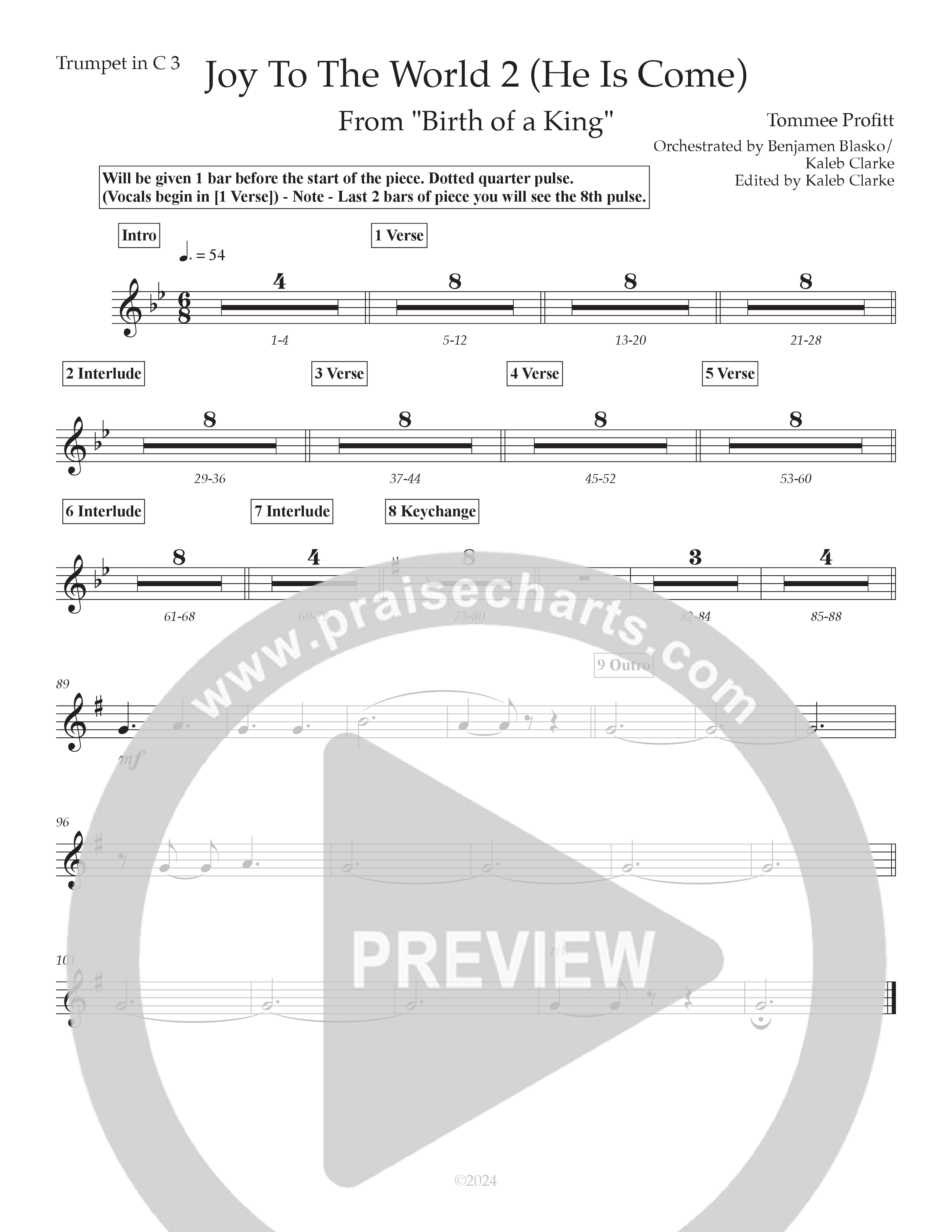 Joy To The World 2 (He Is Come) (Live) Trumpet 3 (Tommee Profitt / Clark Beckham)