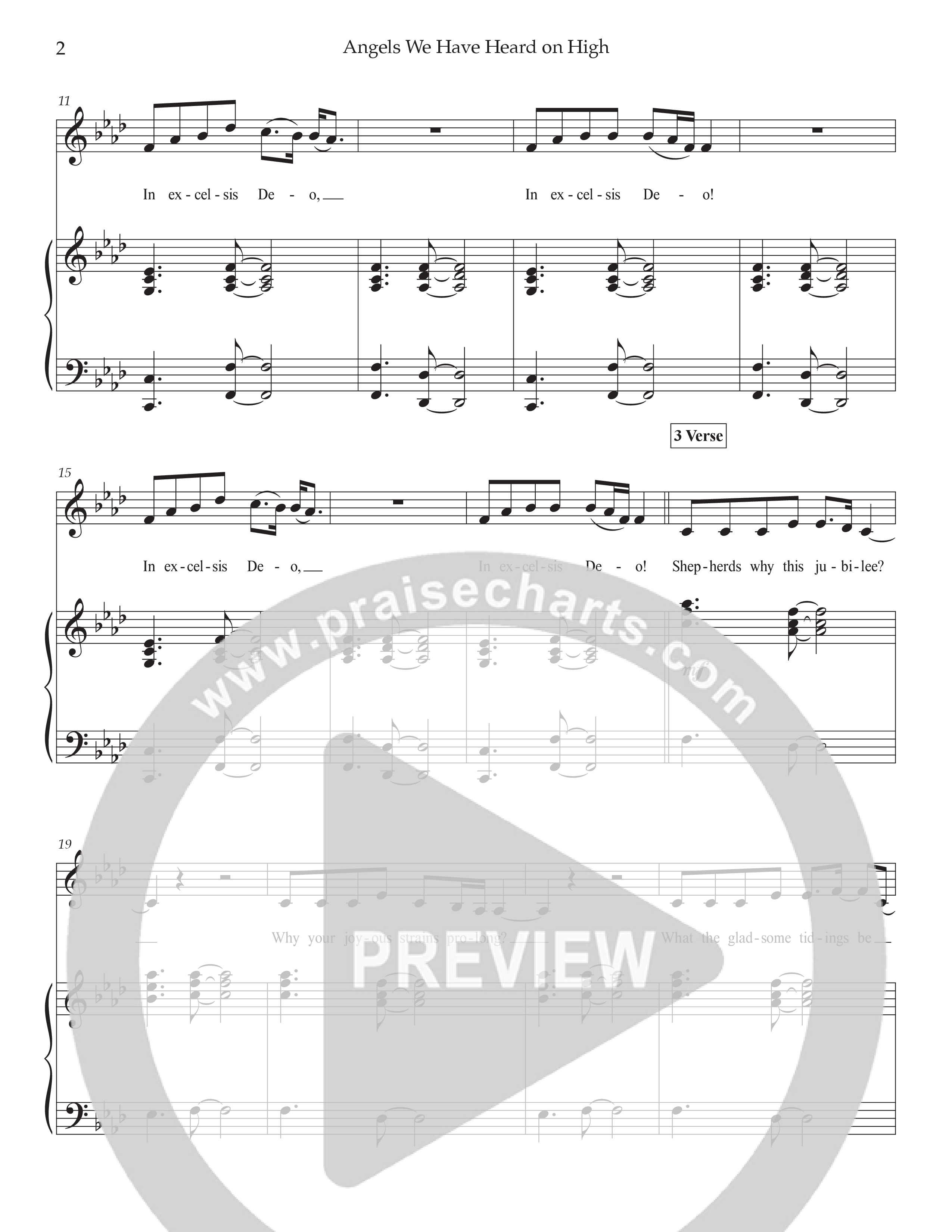 Angels We Have Heard On High (Live) Piano/Melody (Tommee Profitt / Nicole Serrano / Steven Malcolm)