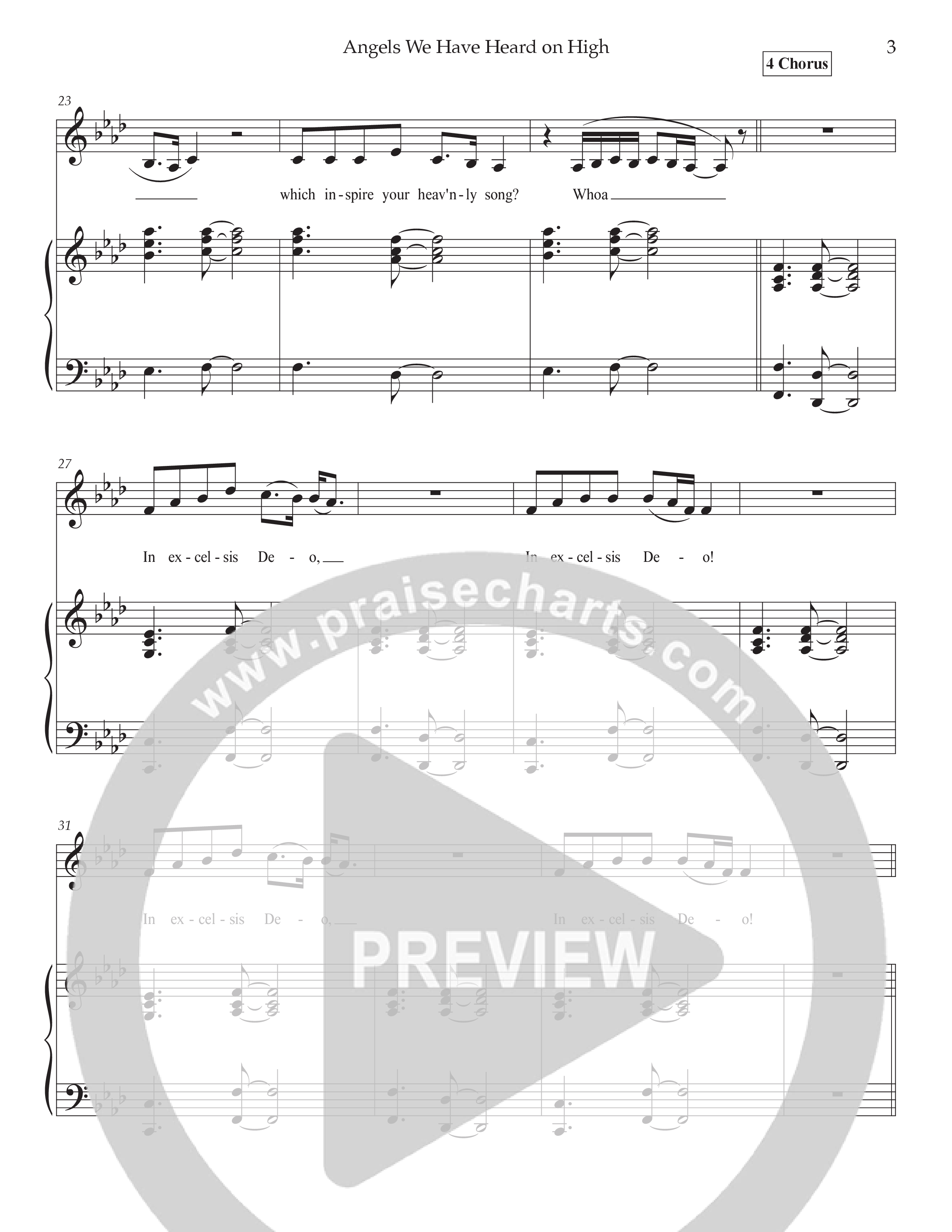 Angels We Have Heard On High (Live) Piano/Melody (Tommee Profitt / Nicole Serrano / Steven Malcolm)