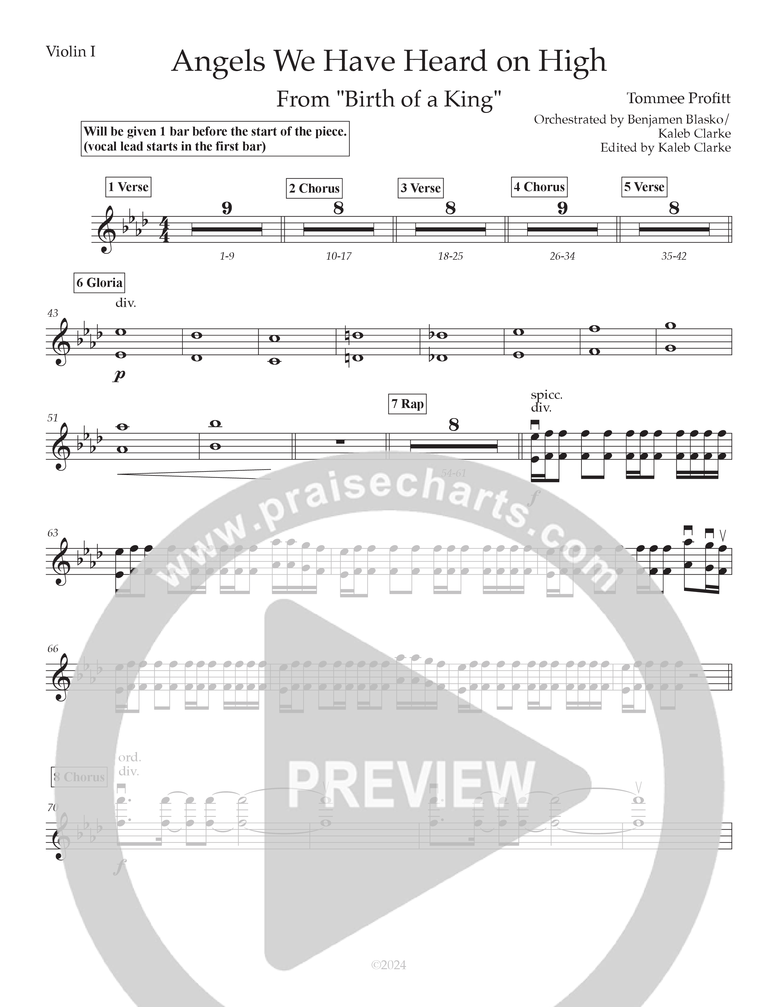 Angels We Have Heard On High (Live) String Pack (Tommee Profitt / Nicole Serrano / Steven Malcolm)