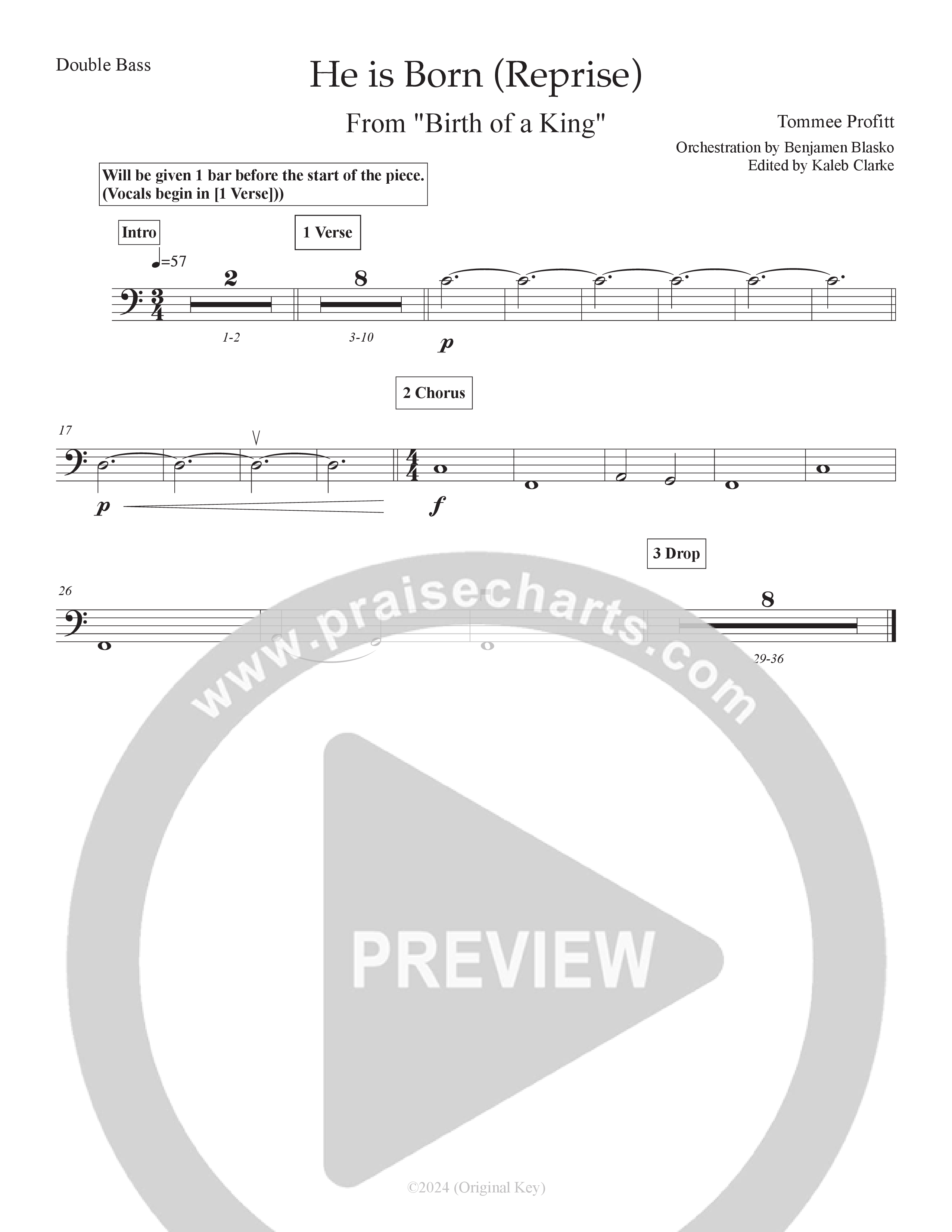 He Is Born (Reprise) (Live) Double Bass (Tommee Profitt / Daniel Saint Black)