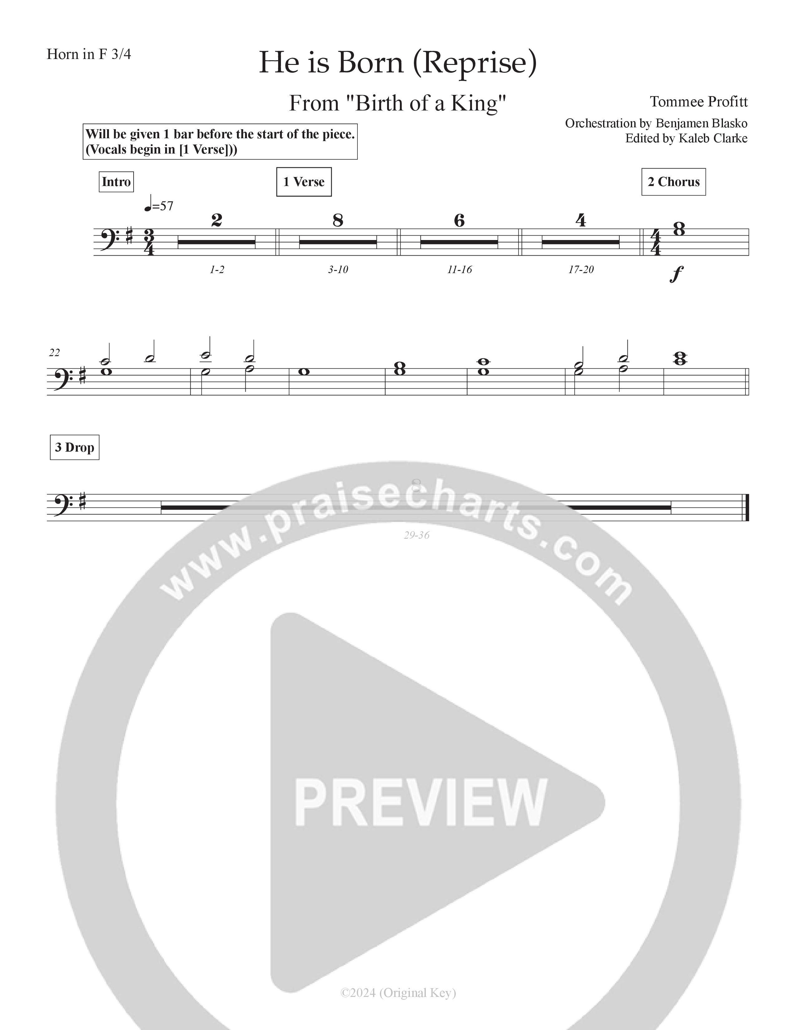 He Is Born (Reprise) (Live) French Horn 3 (Tommee Profitt / Daniel Saint Black)