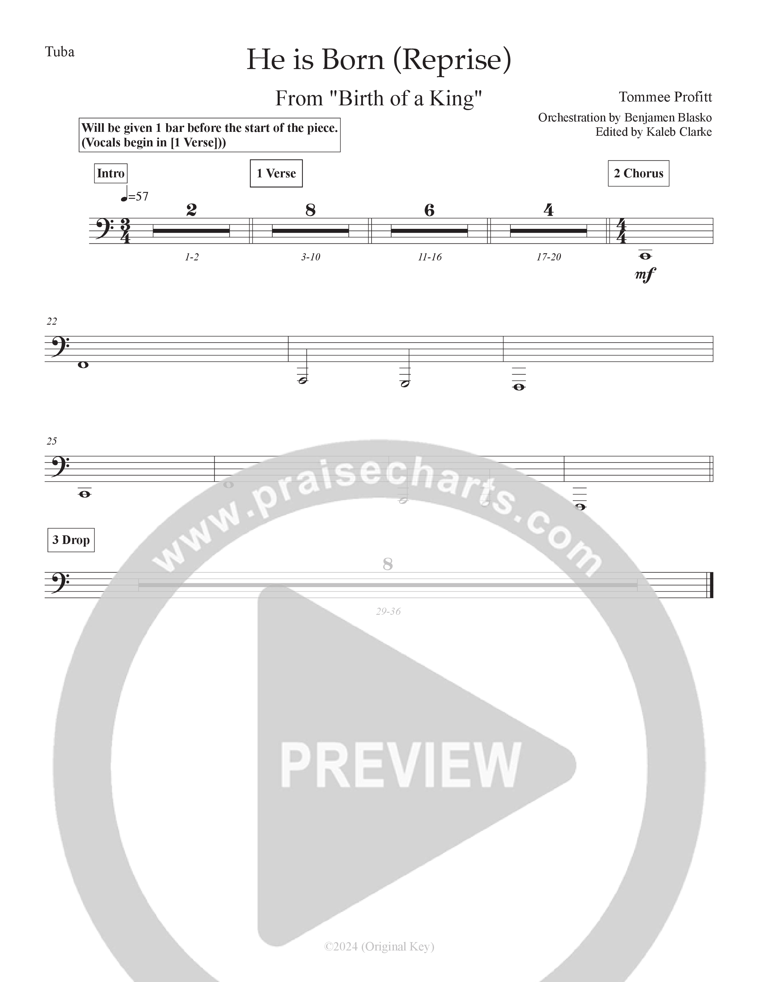 He Is Born (Reprise) (Live) Tuba (Tommee Profitt / Daniel Saint Black)