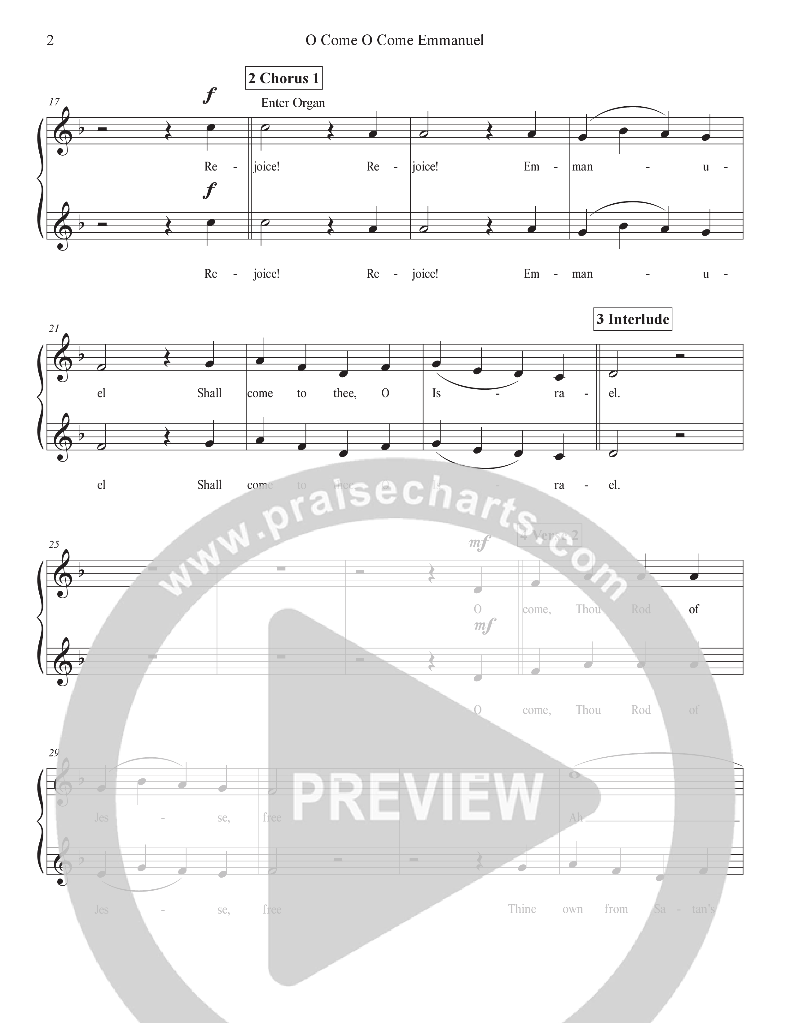 O Come O Come Emmanuel (Live) Choir Sheet (SATB) (Tommee Profitt)