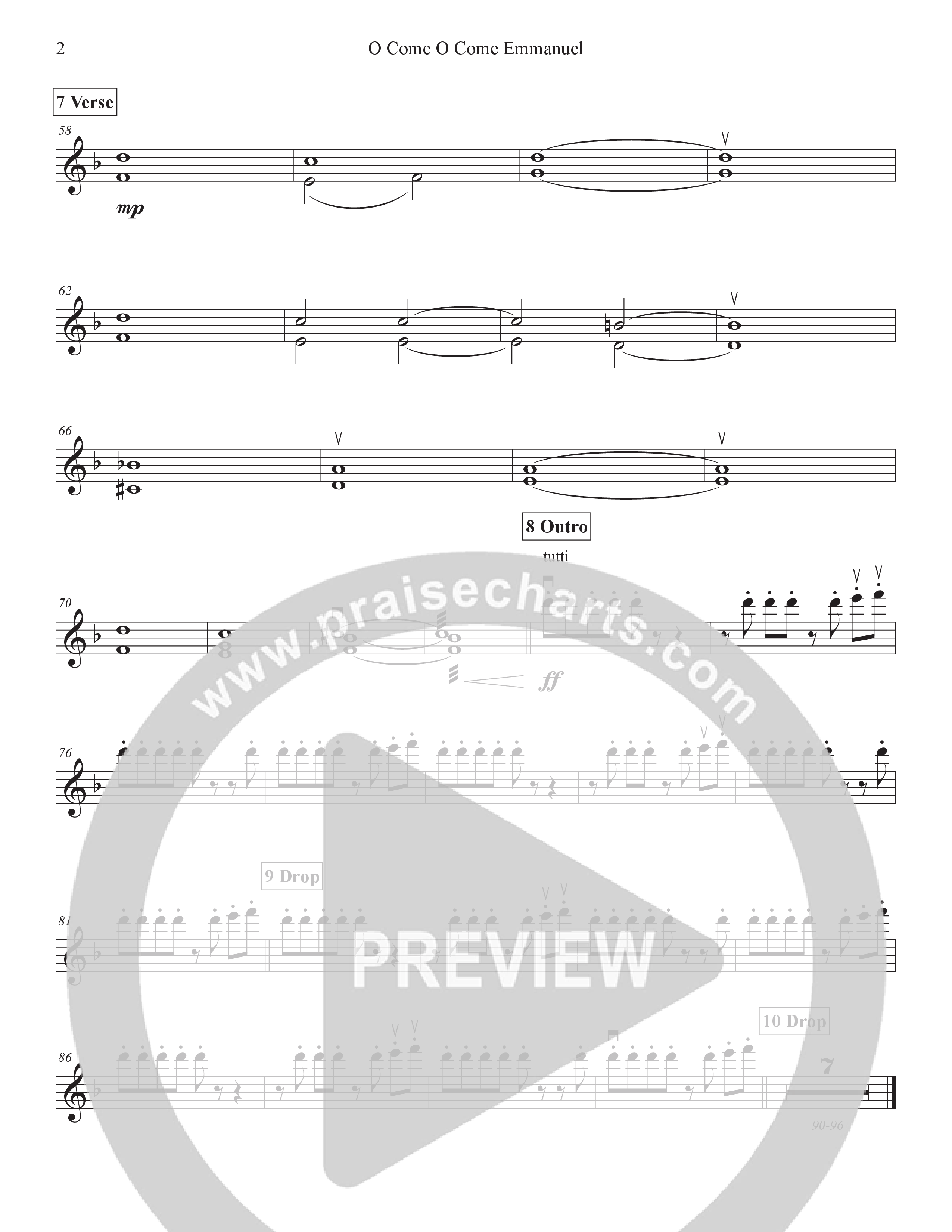 O Come O Come Emmanuel (Live) Violin 2 (Tommee Profitt)