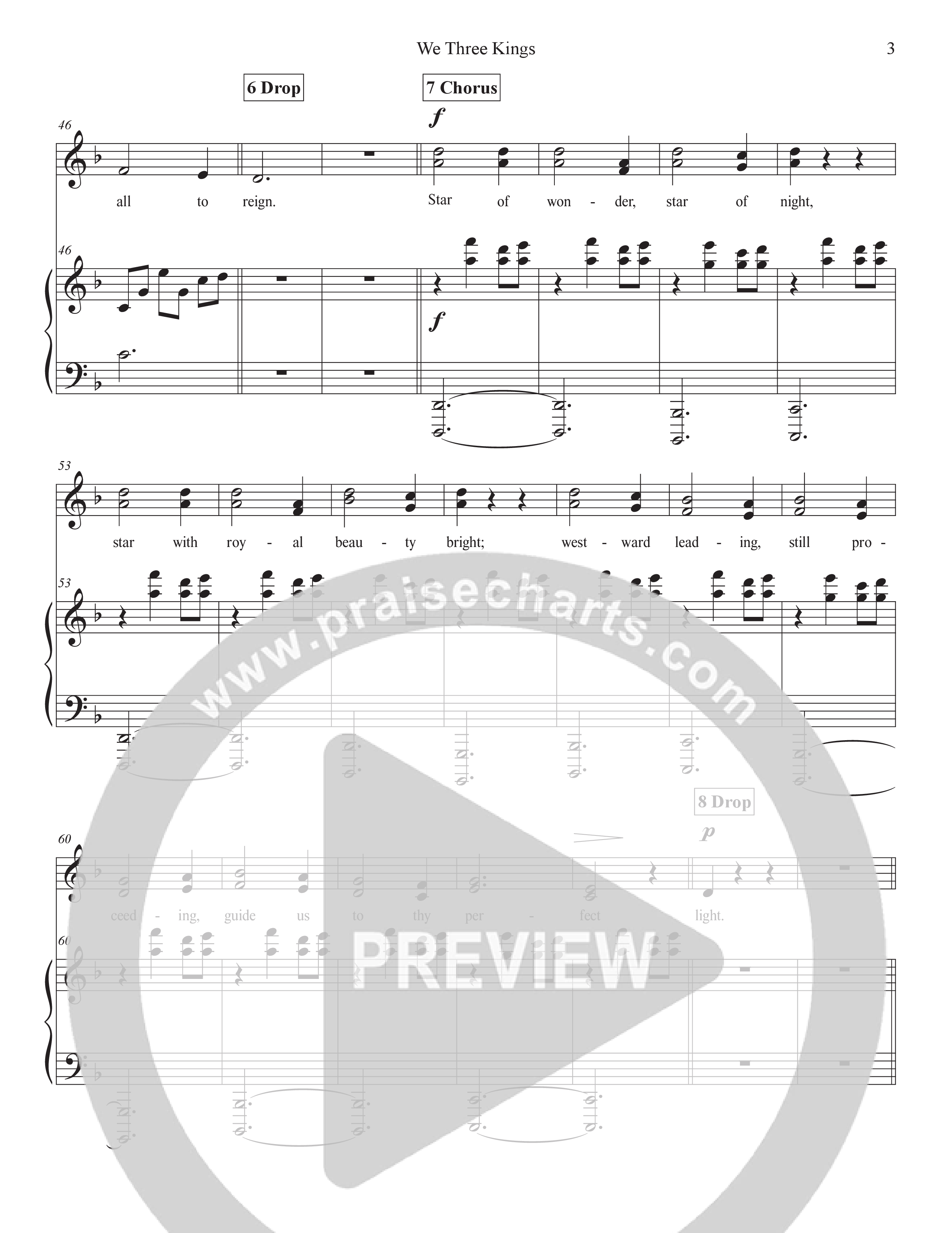 We Three Kings (Live) Piano/Melody (Tommee Profitt / Colton Dixon / Hollyn)