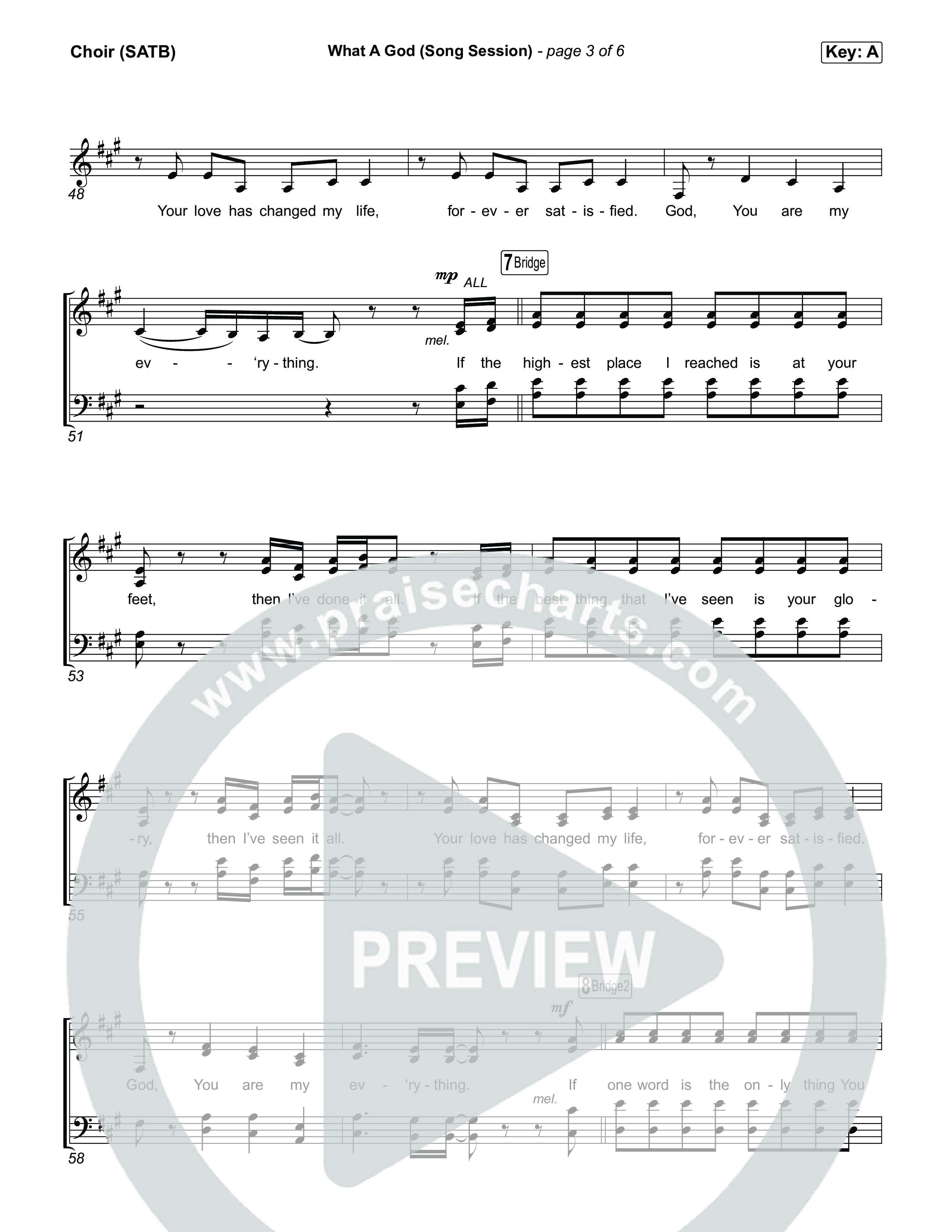 What A God (Song Session) Choir Sheet (SATB) (SEU Worship / Essential Worship)