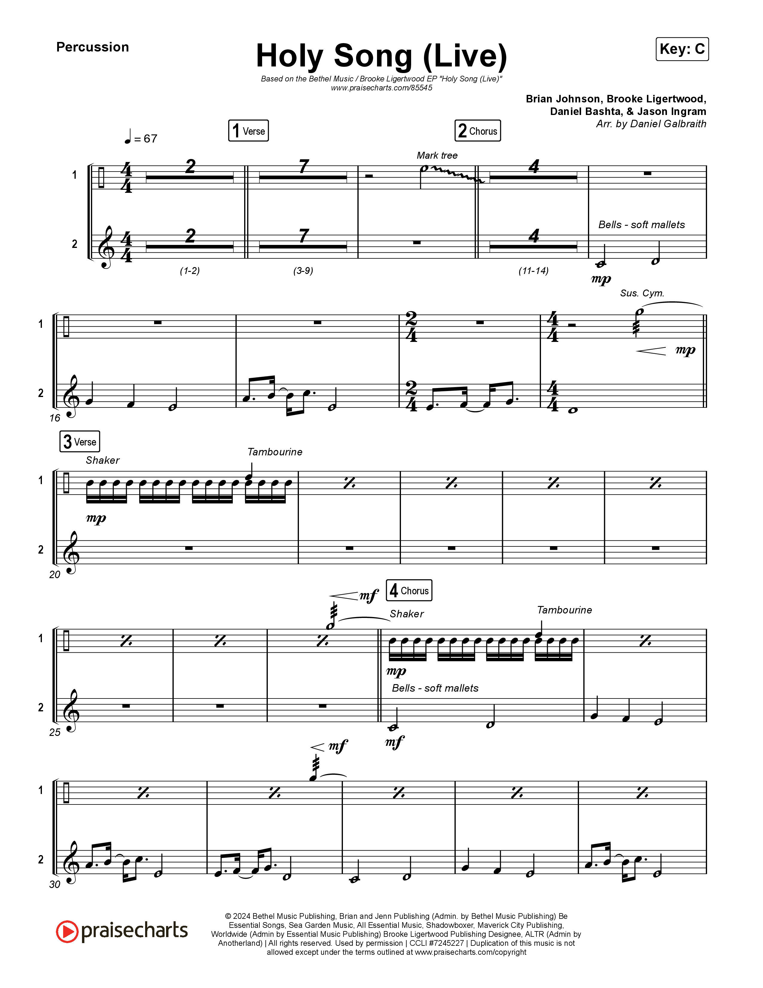 Holy Song (Live) Percussion (Bethel Music / Brooke Ligertwood)