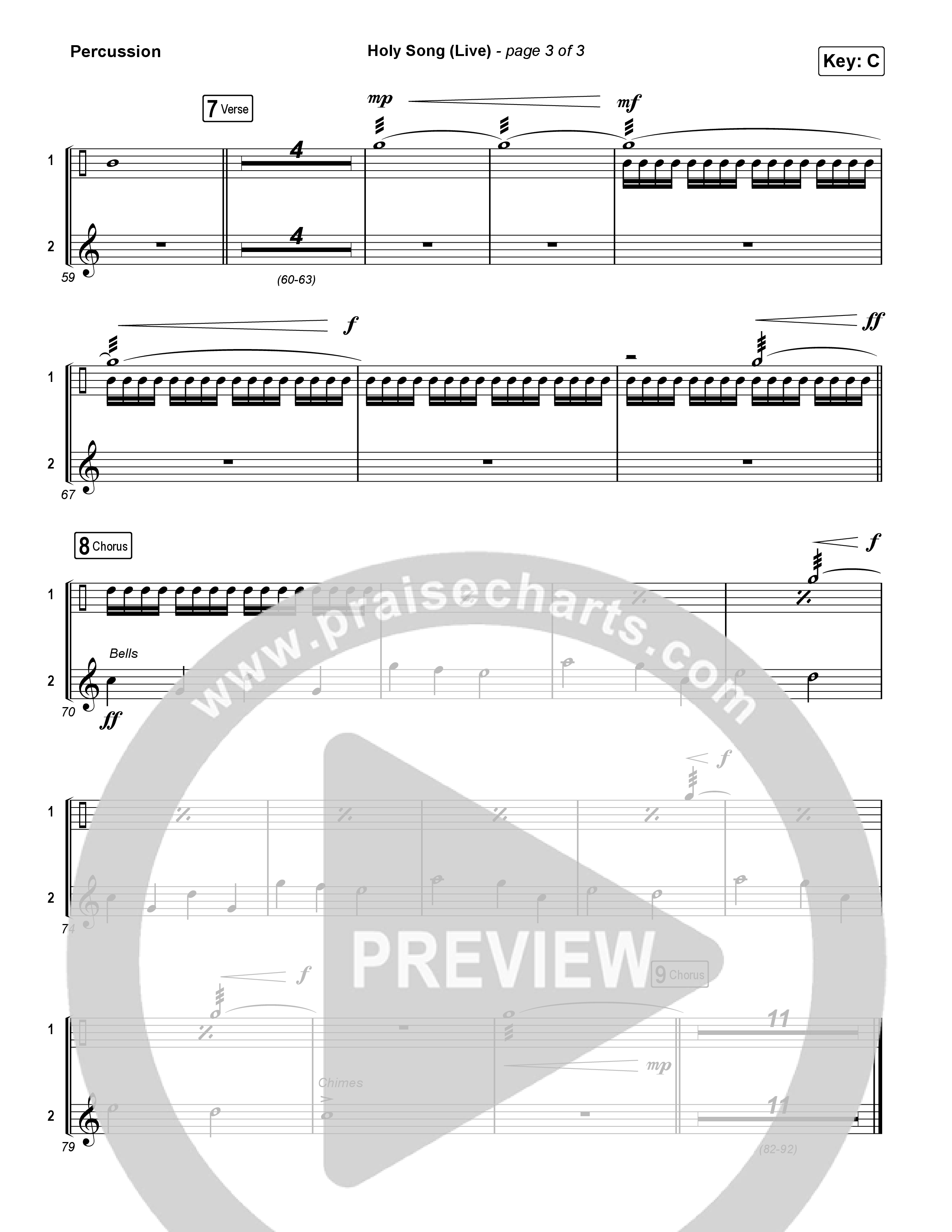 Holy Song (Live) Percussion (Bethel Music / Brooke Ligertwood)