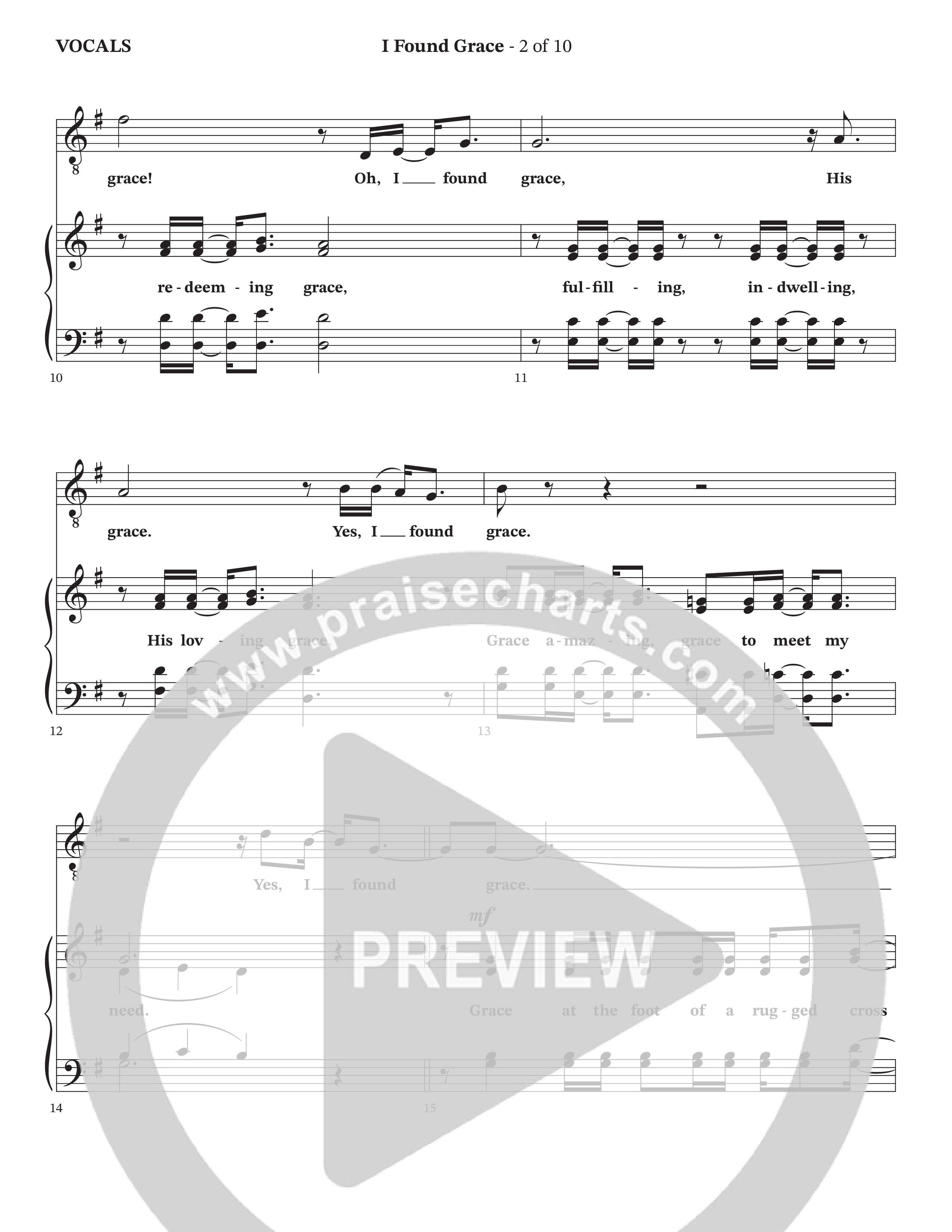 I Found Grace (Choral Anthem SATB) Choir Sheet (Arr. Josh Stewart / Orch. Wayne Haun / Legacy Five)