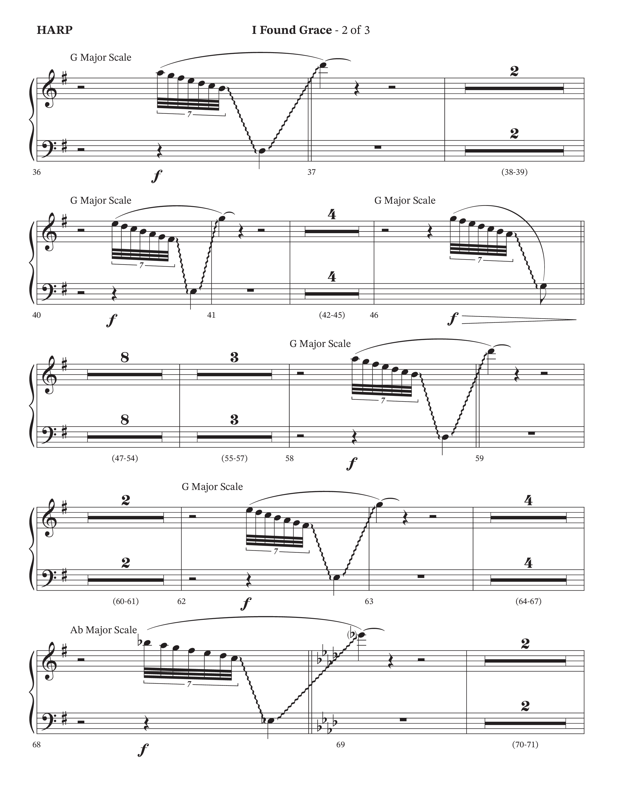 I Found Grace (Choral Anthem SATB) Harp (Arr. Josh Stewart / Orch. Wayne Haun / Legacy Five)