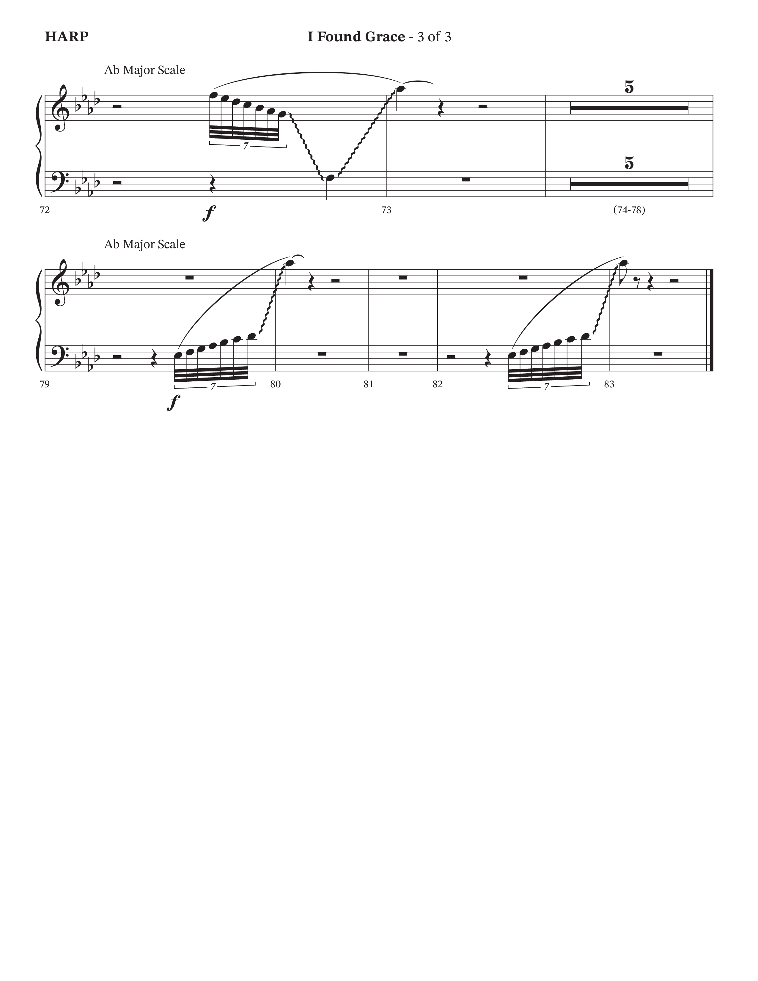 I Found Grace (Choral Anthem SATB) Harp (Arr. Josh Stewart / Orch. Wayne Haun / Legacy Five)