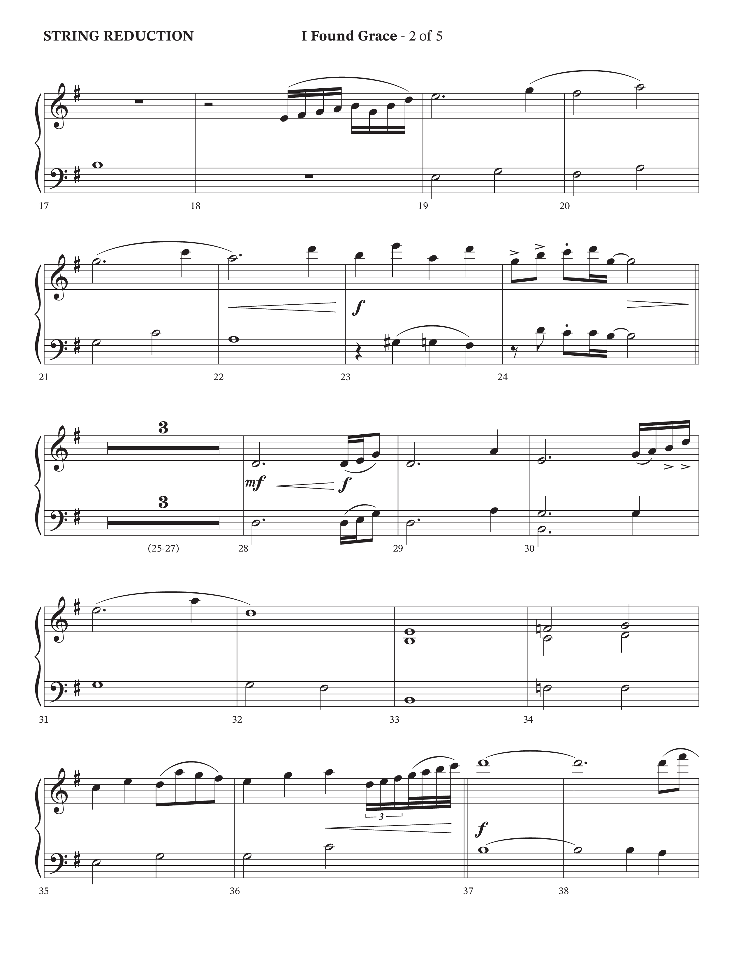 I Found Grace (Choral Anthem SATB) String Reduction (Arr. Josh Stewart / Orch. Wayne Haun / Legacy Five)