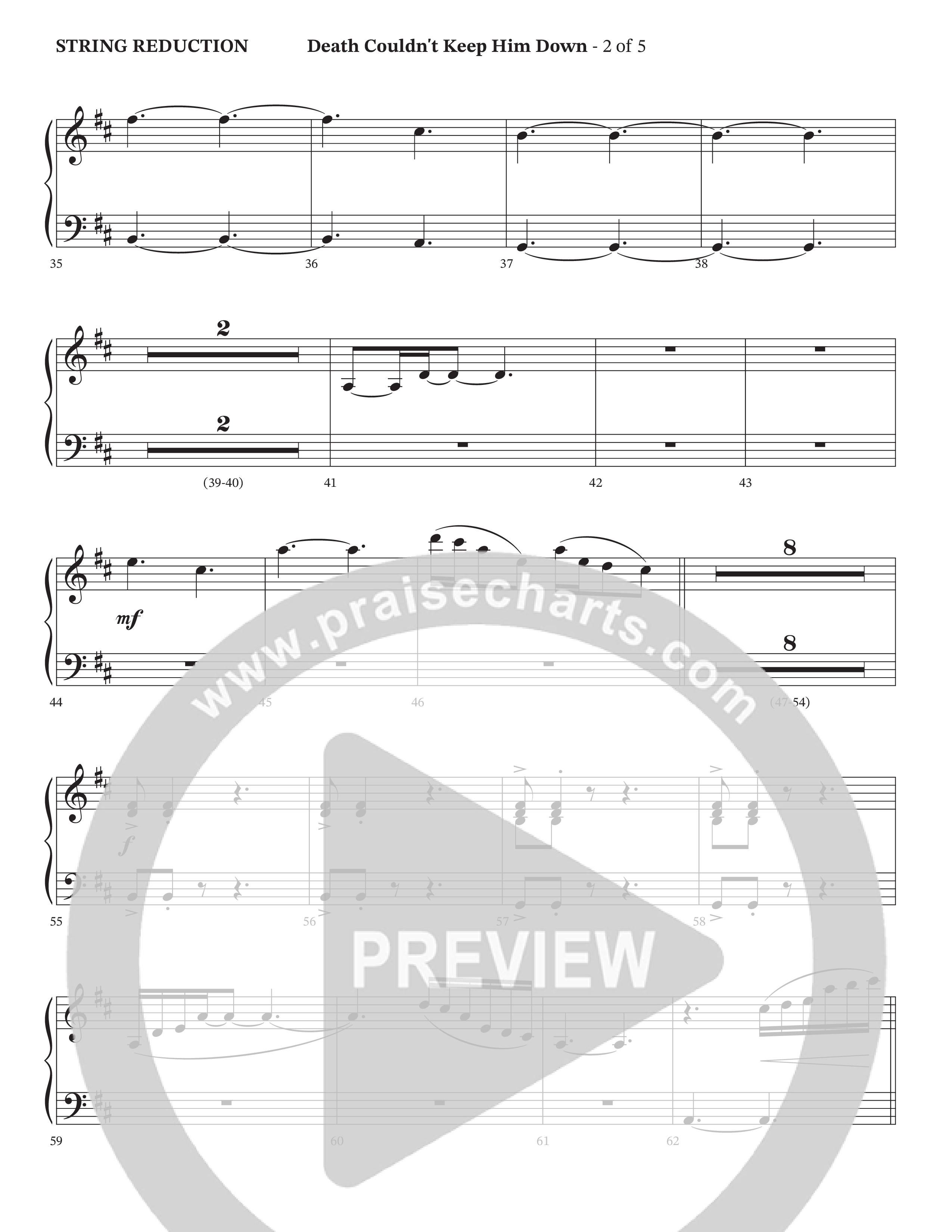 Death Couldn't Keep Him Down (Choral Anthem SATB) String Reduction (Arr. Cliff Duren / Orch. Wayne Haun / Triumphant Quartet)