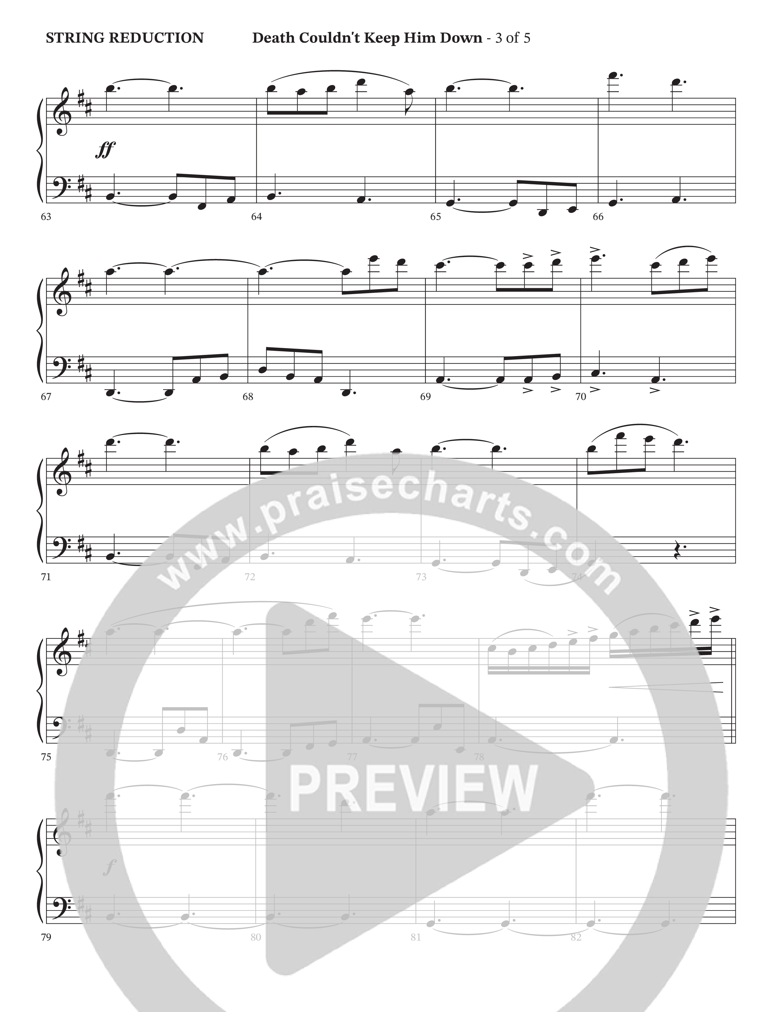 Death Couldn't Keep Him Down (Choral Anthem SATB) String Reduction (Arr. Cliff Duren / Orch. Wayne Haun / Triumphant Quartet)