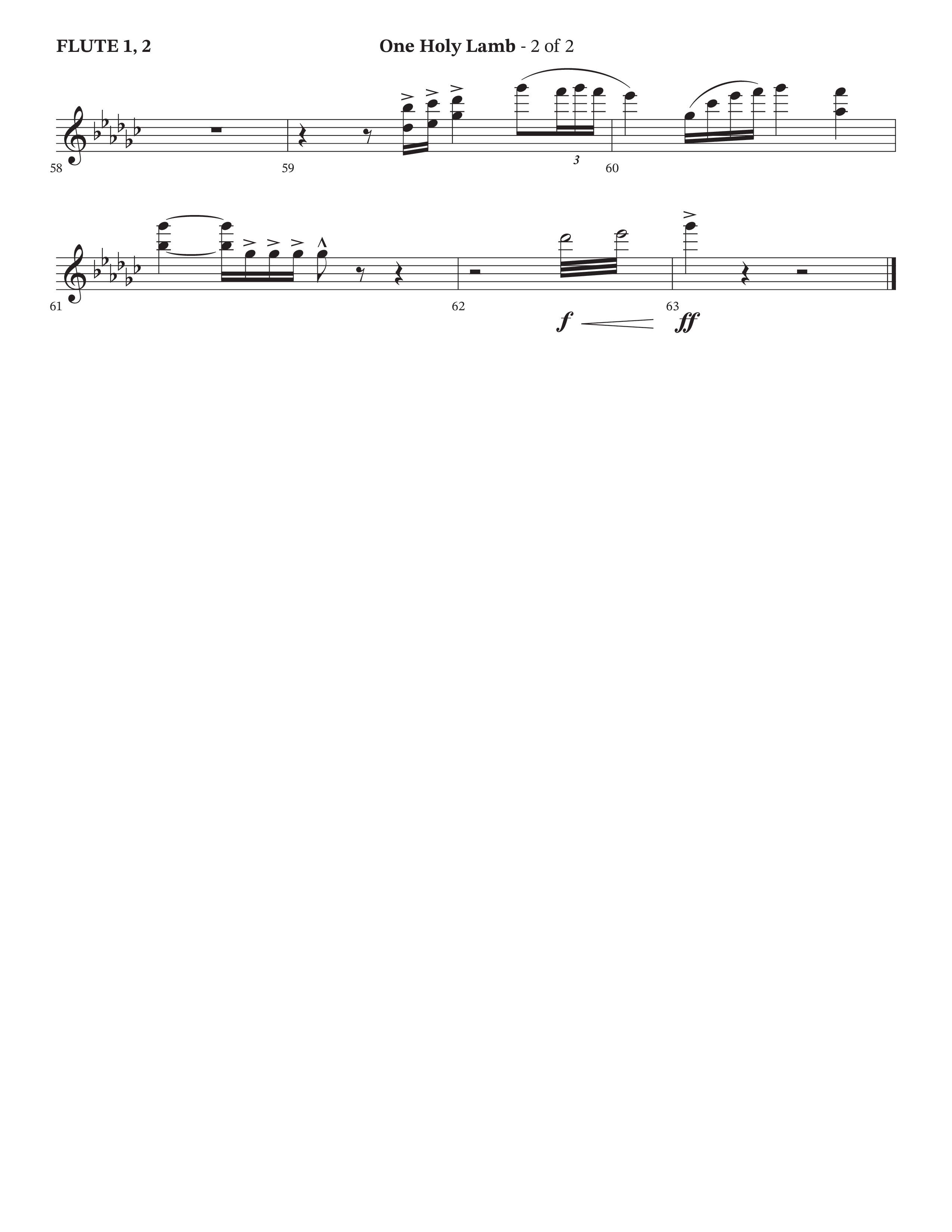 One Holy Lamb (Choral Anthem SATB) Wind Pack (Arr. Bradley Knight / Orch. Trey Ivey / Poet Voices)