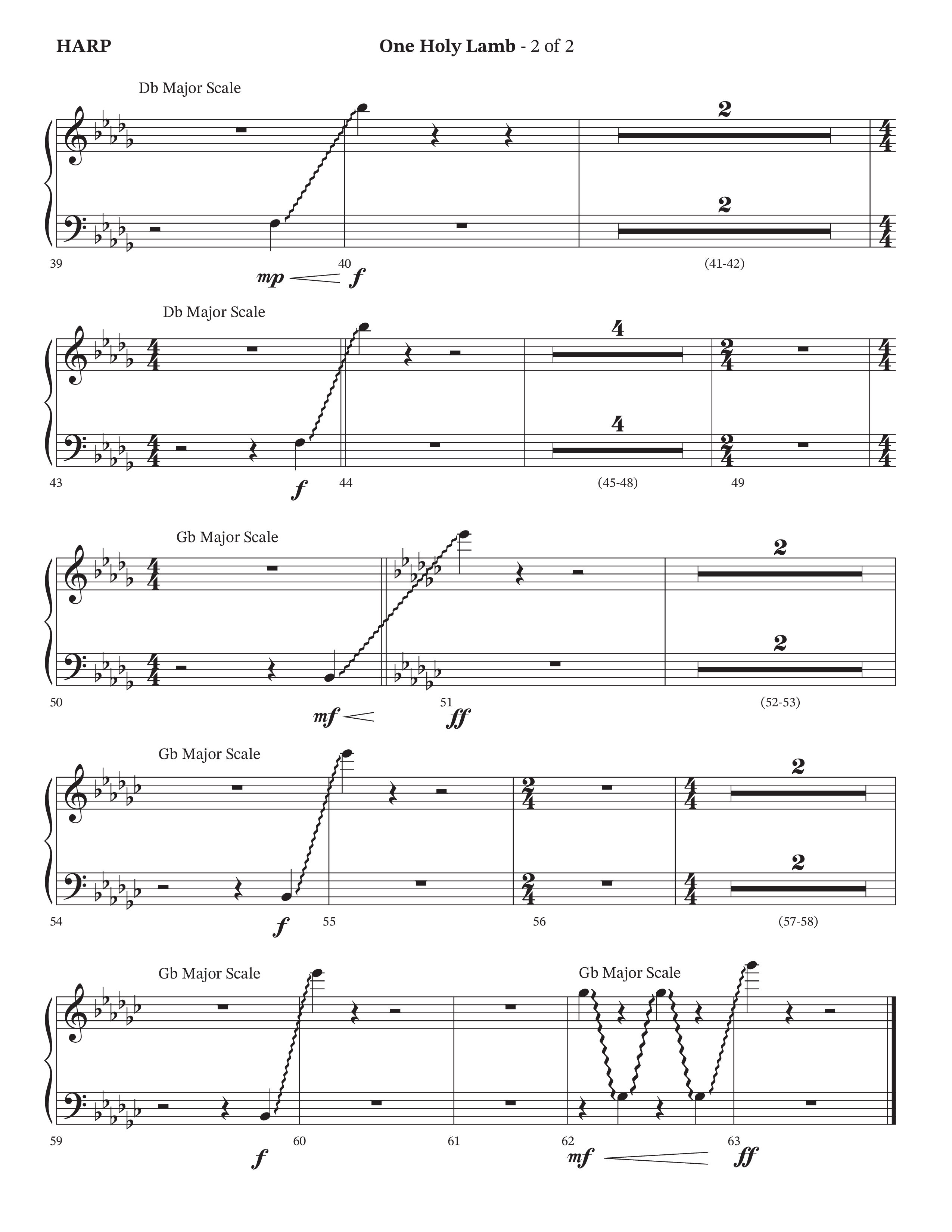 One Holy Lamb (Choral Anthem SATB) Harp (Arr. Bradley Knight / Orch. Trey Ivey / Poet Voices)
