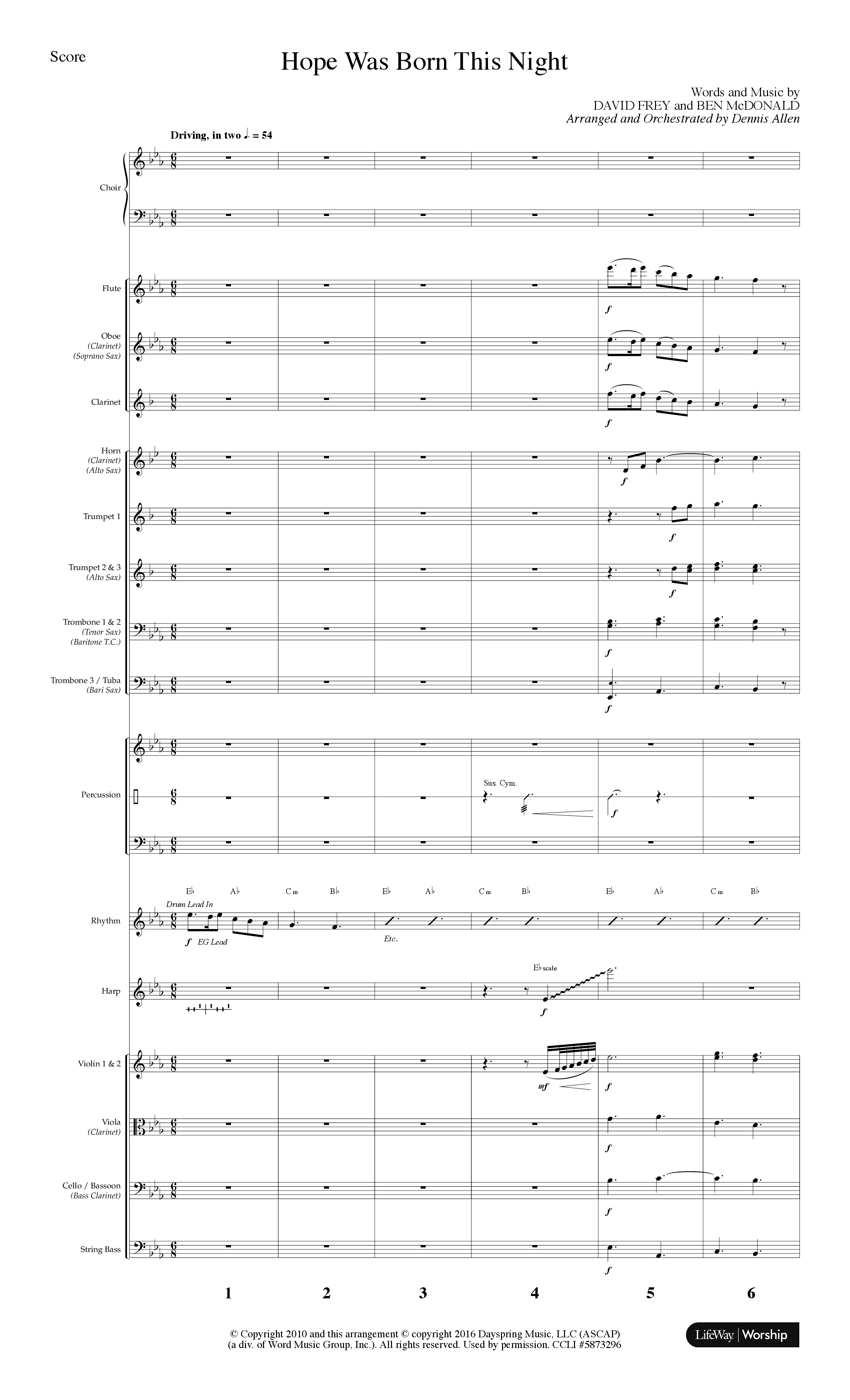 One Small Child (8 Song Choral Collection) Song 5 (Orchestration) (Lifeway Choral / Arr. Dennis Allen)