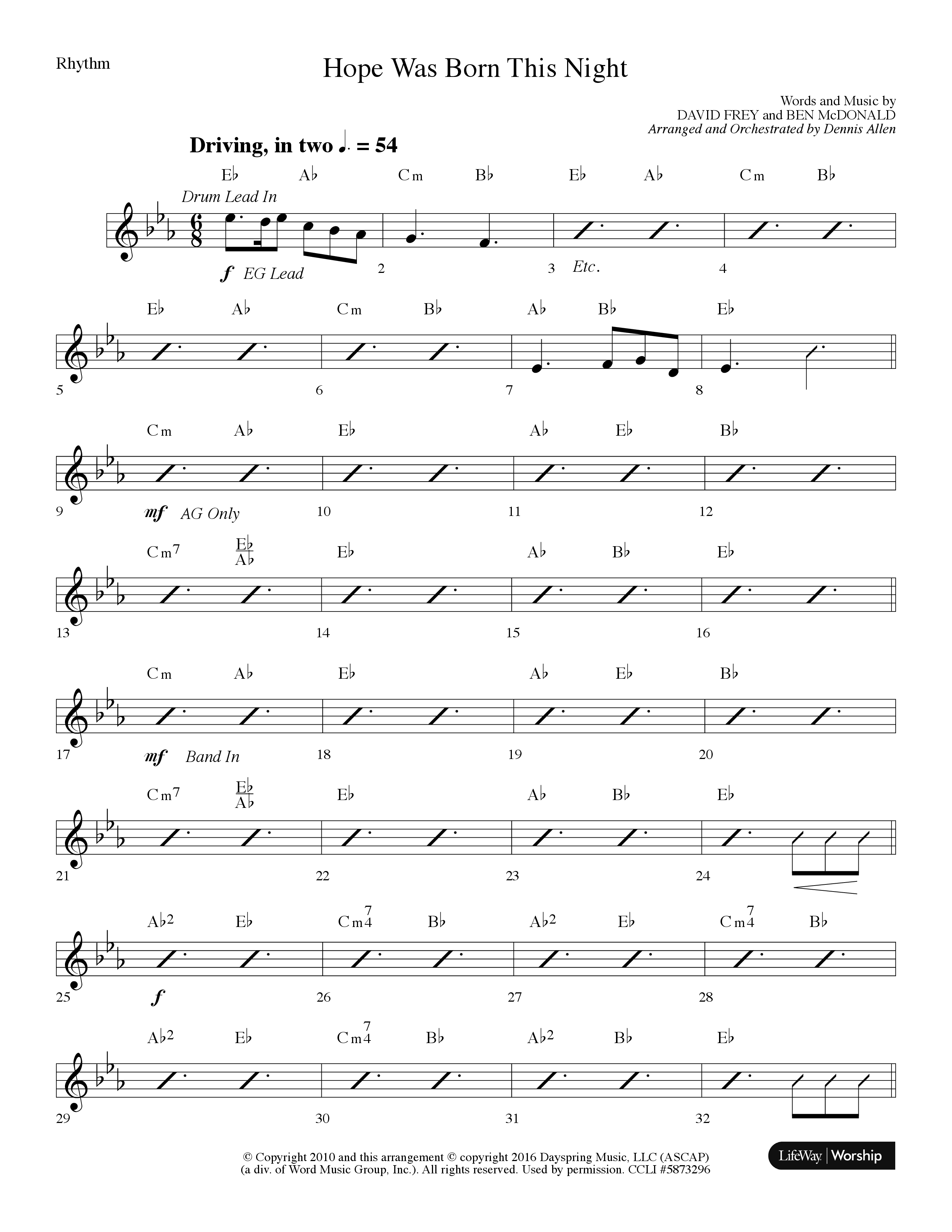 One Small Child (8 Song Choral Collection) Song 5 (Rhythm) (Lifeway Choral / Arr. Dennis Allen)