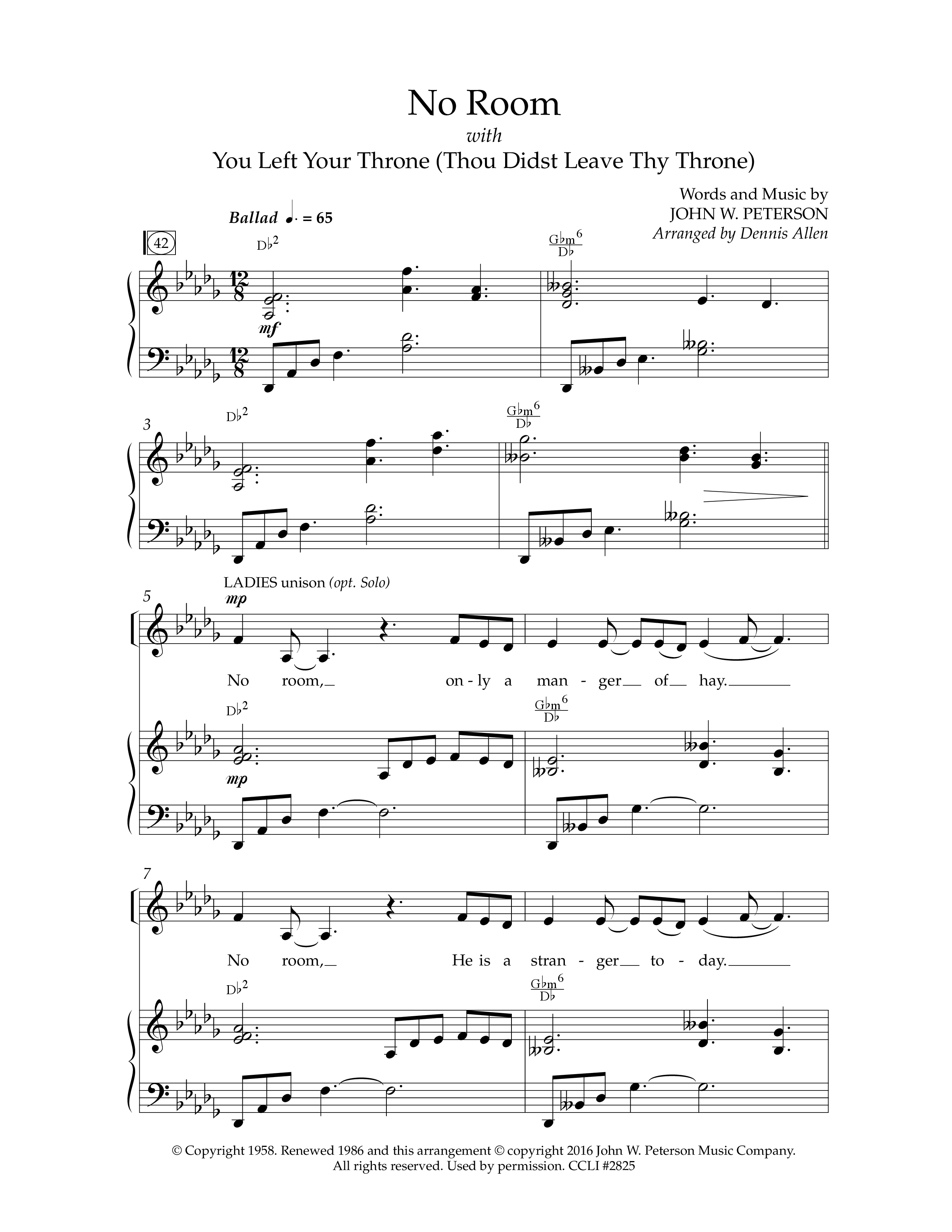 One Small Child (8 Song Choral Collection) Song 7 (Piano SATB) (Lifeway Choral / Arr. Dennis Allen)