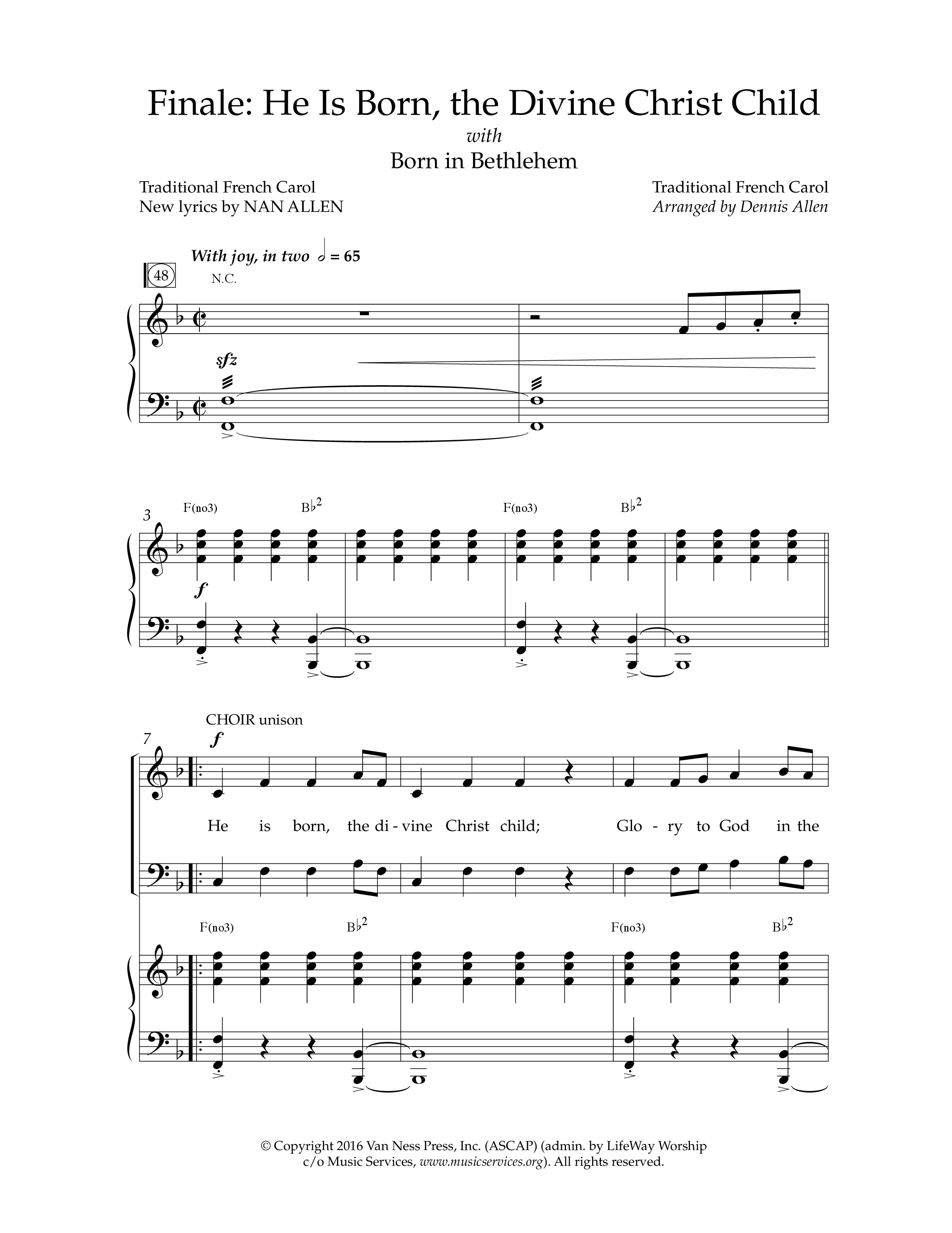 One Small Child (8 Song Choral Collection) Song 8 (Piano SATB) (Lifeway Choral / Arr. Dennis Allen)