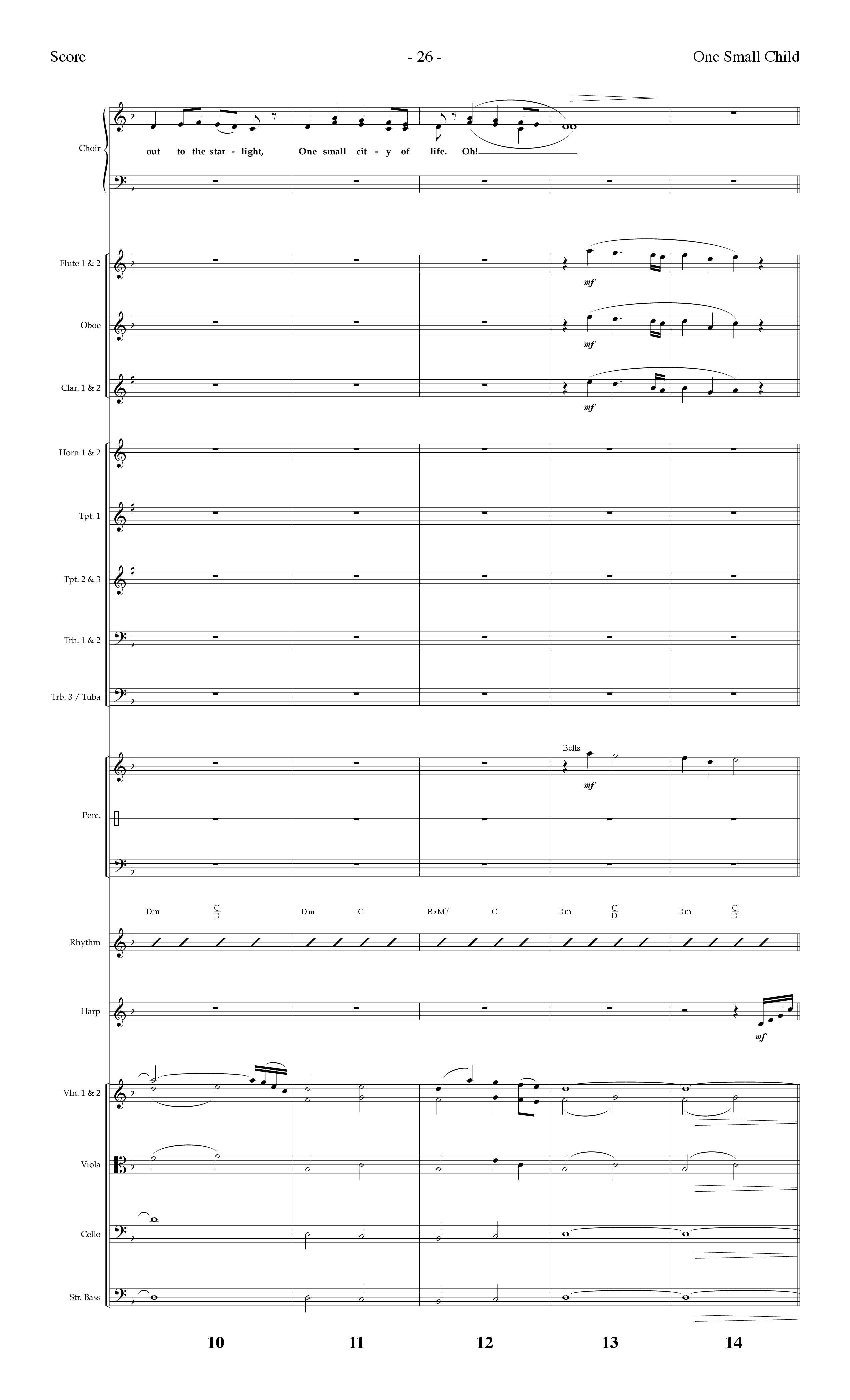 One Small Child (Choral Anthem SATB) Conductor's Score (Lifeway Choral / Arr. Dennis Allen)
