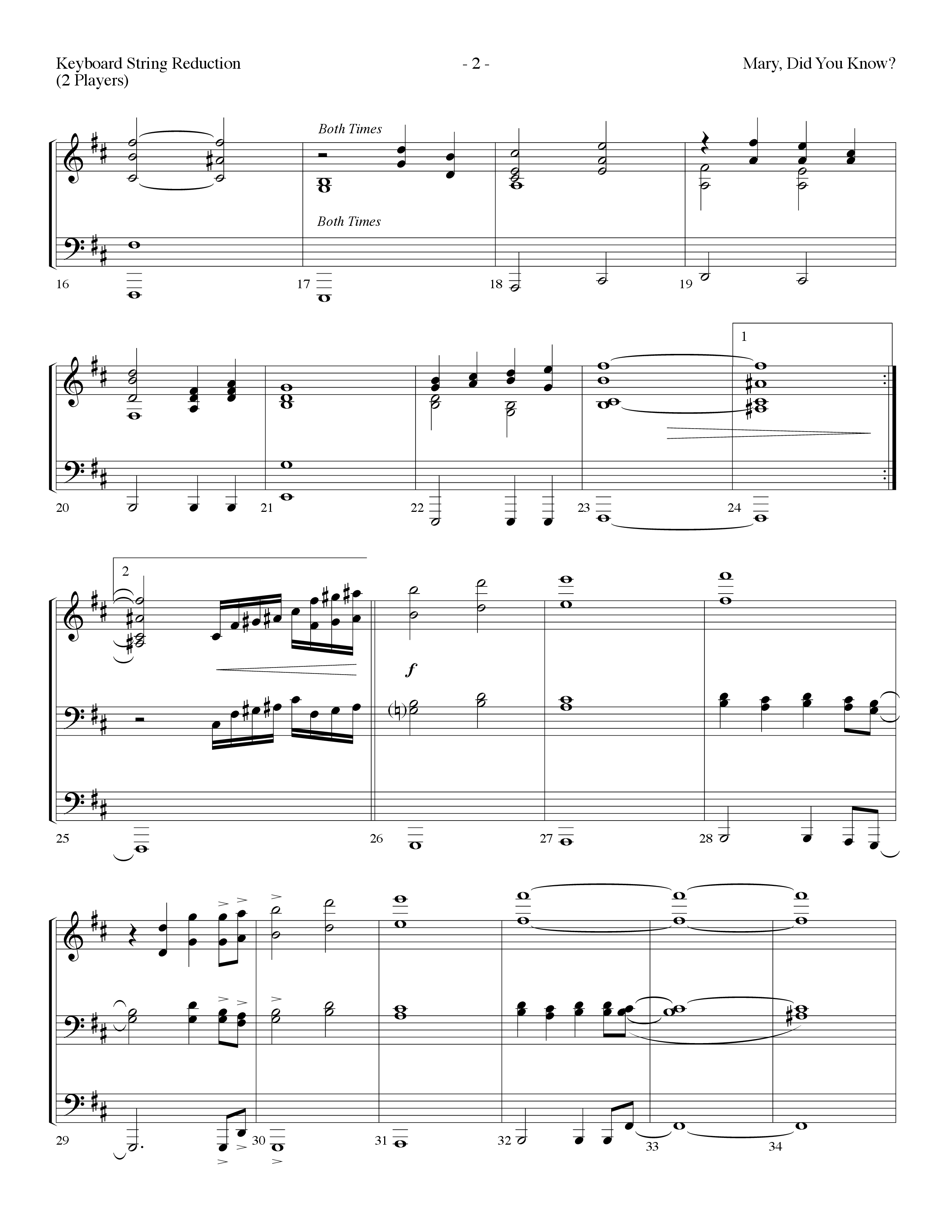 Mary Did You Know Choral Anthem SATB String Reduction (Lifeway Choral / Arr. Dennis Allen)