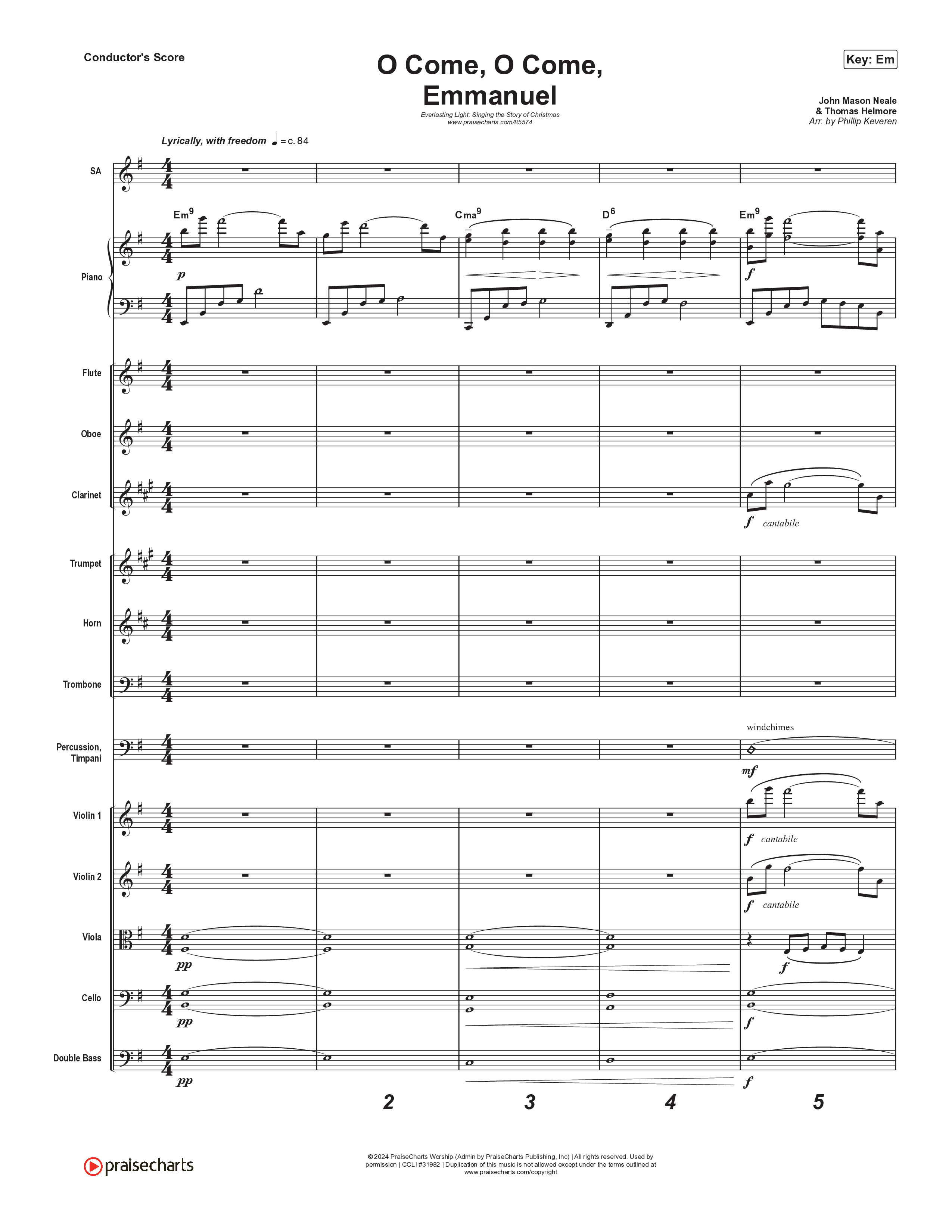 O Come O Come Emmanuel (Live) Orchestration (Museum Of The Bible / Indiana Wesleyan University Choir / Arr. Philip Keveren)