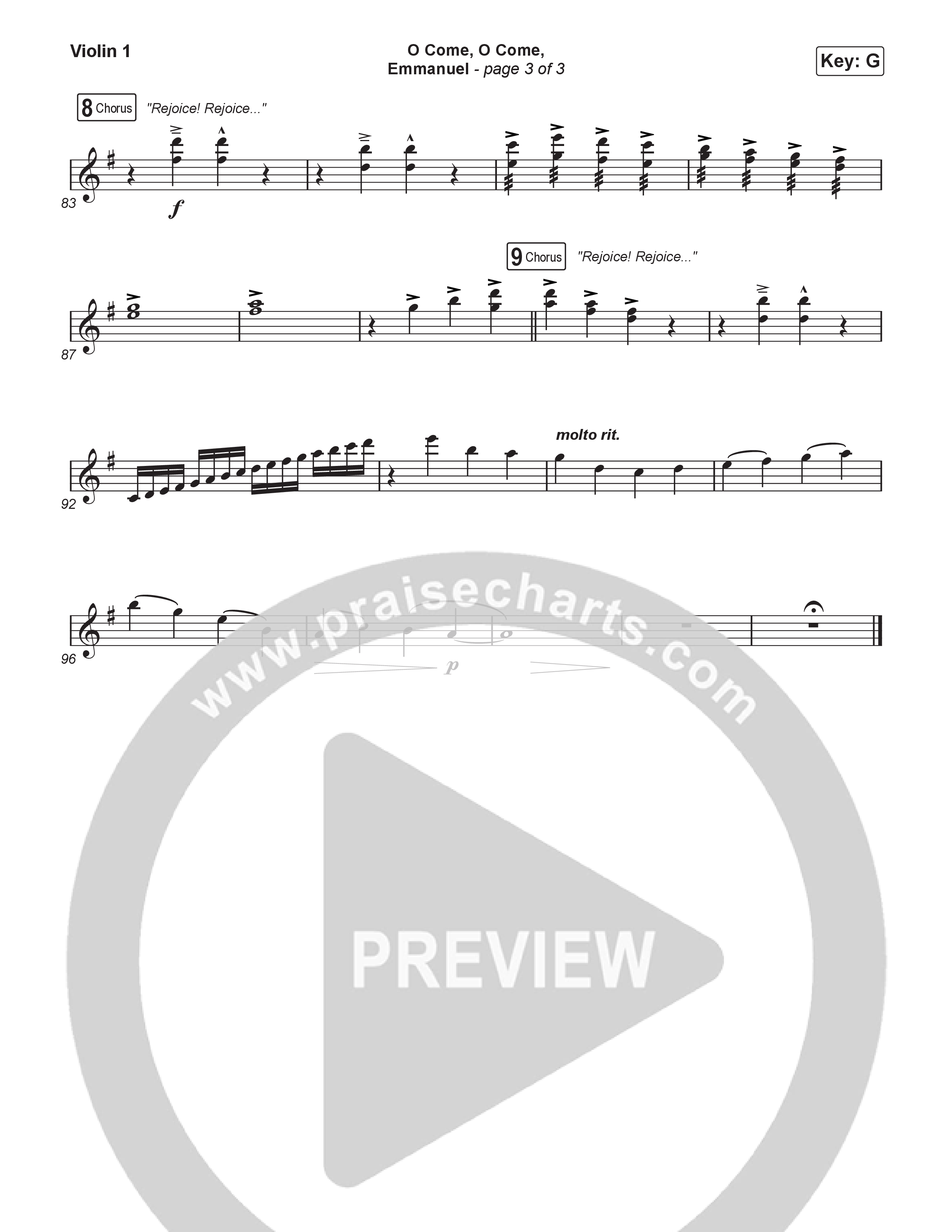 O Come O Come Emmanuel (Live) String Pack (Museum Of The Bible / Indiana Wesleyan University Choir / Arr. Philip Keveren)