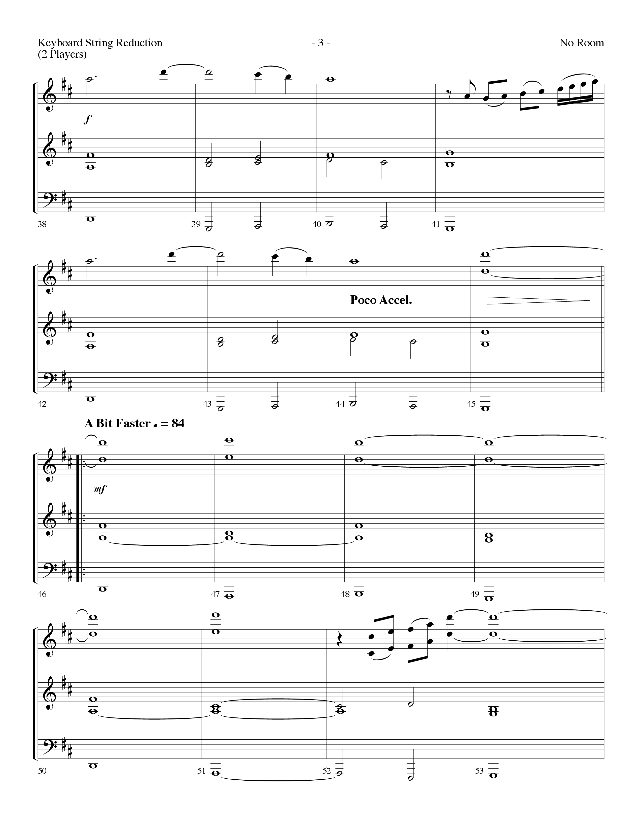 No Room (Choral Anthem SATB) String Reduction (Lifeway Choral / Arr. Dennis Allen)