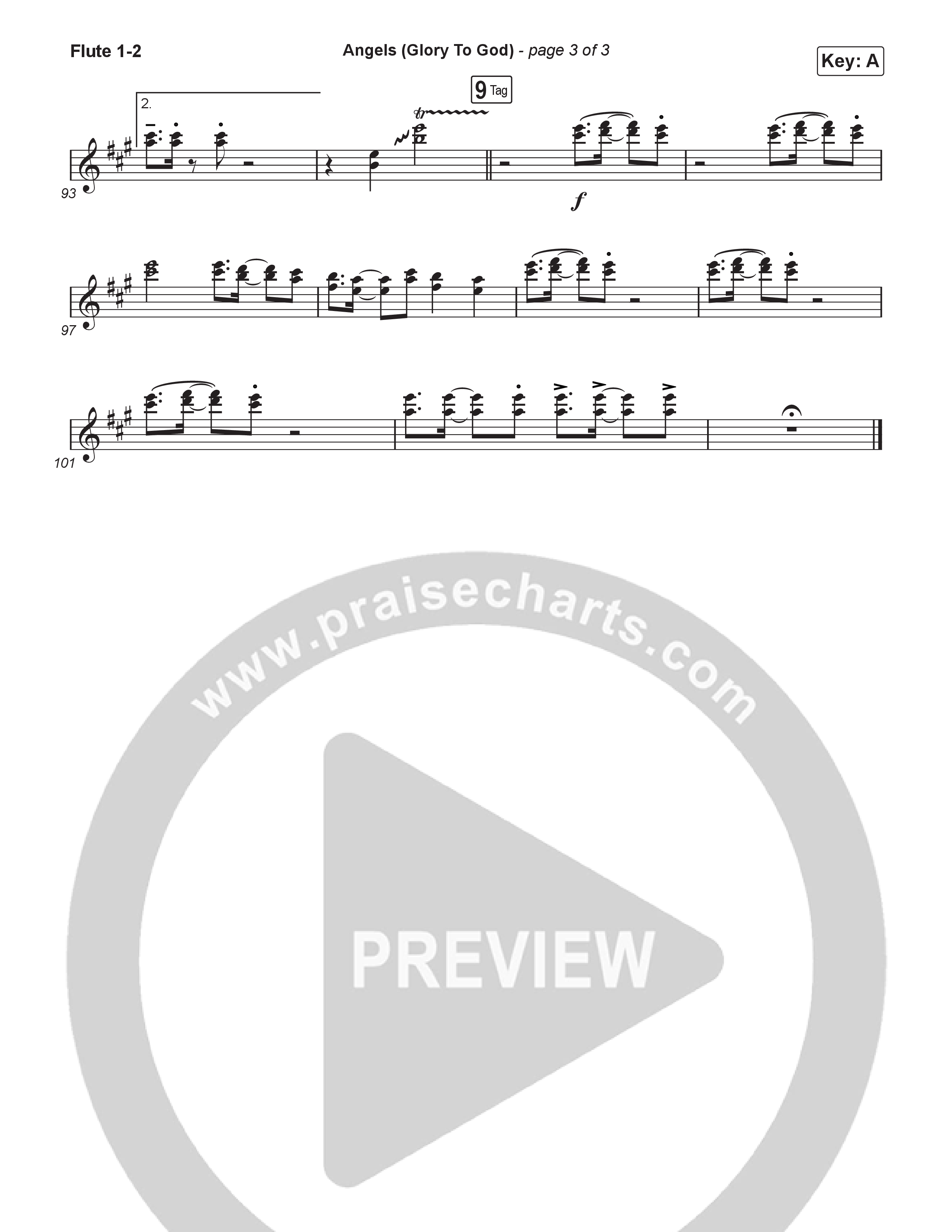 Angels (Glory To God) (Choral Anthem SATB) Wind Pack (Phil Wickham / Arr. Luke Gambill)