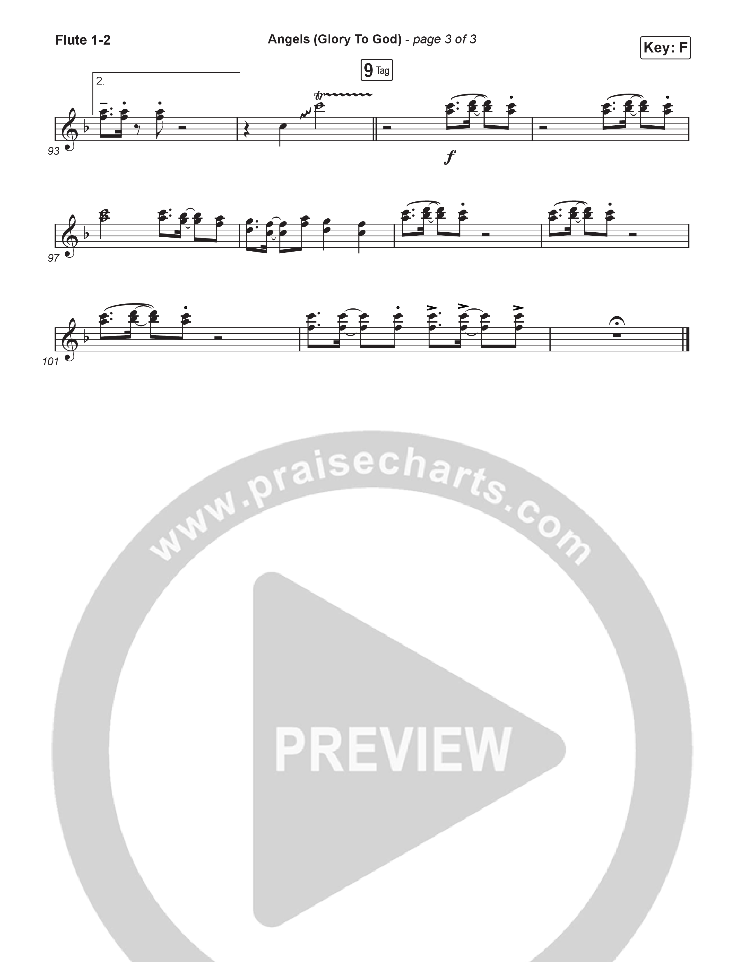 Angels (Glory To God) (Sing It Now) Flute 1/2 (Phil Wickham / Arr. Luke Gambill)