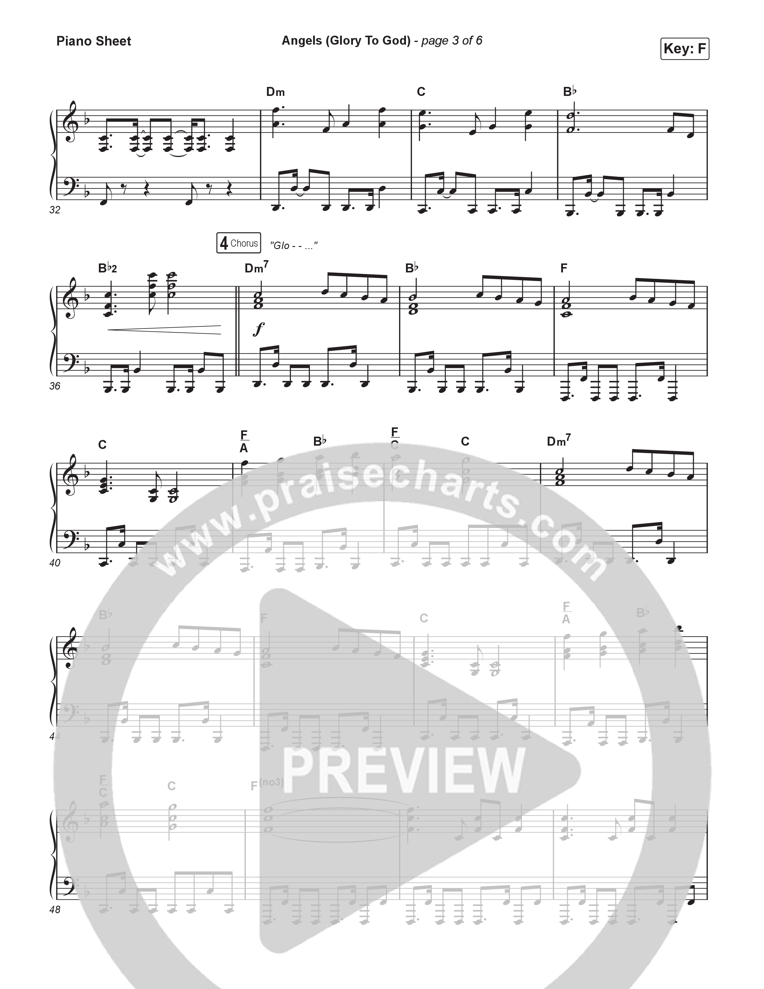 Angels (Glory To God) (Sing It Now) Piano Sheet (Phil Wickham / Arr. Luke Gambill)