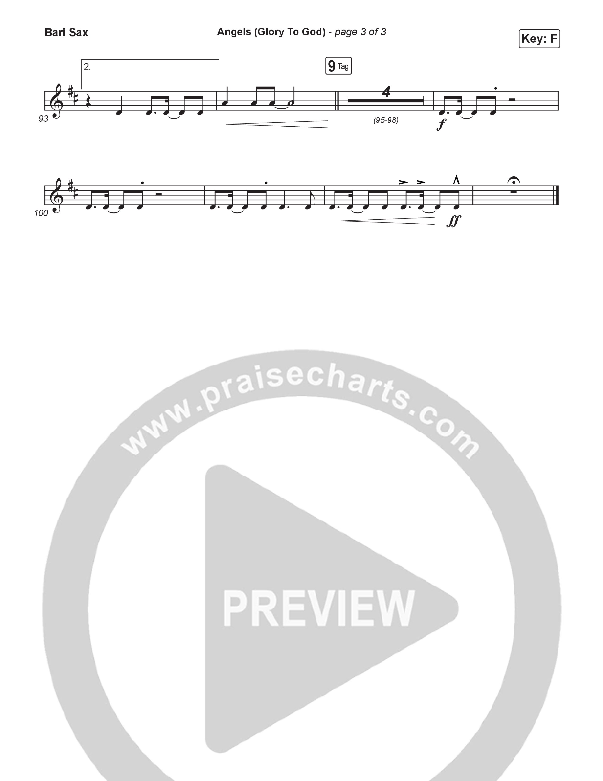 Angels (Glory To God) (Worship Choir/SAB) Bari Sax (Phil Wickham / Arr. Luke Gambill)