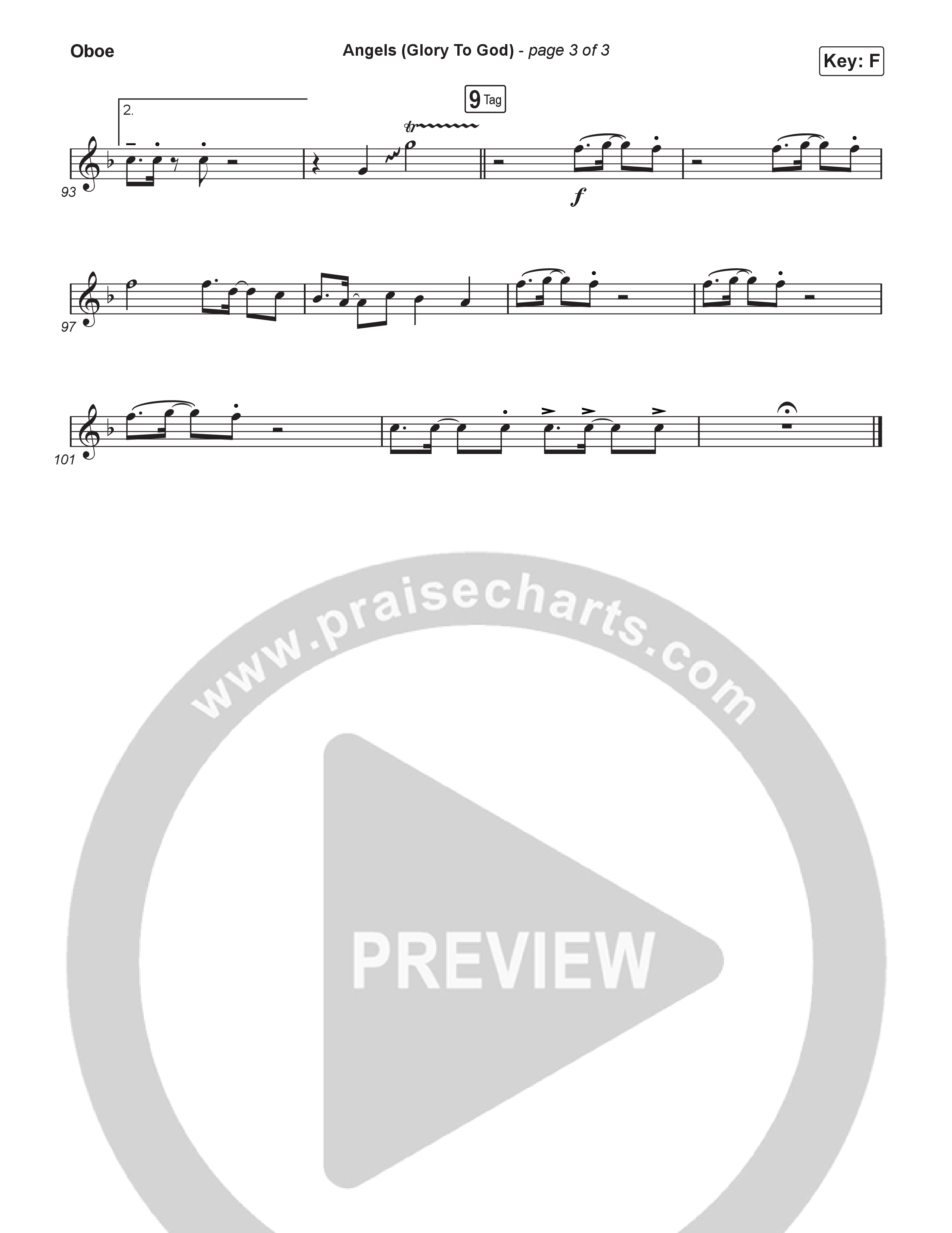 Angels (Glory To God) (Unison/2-Part) Oboe (Phil Wickham / Arr. Luke Gambill)