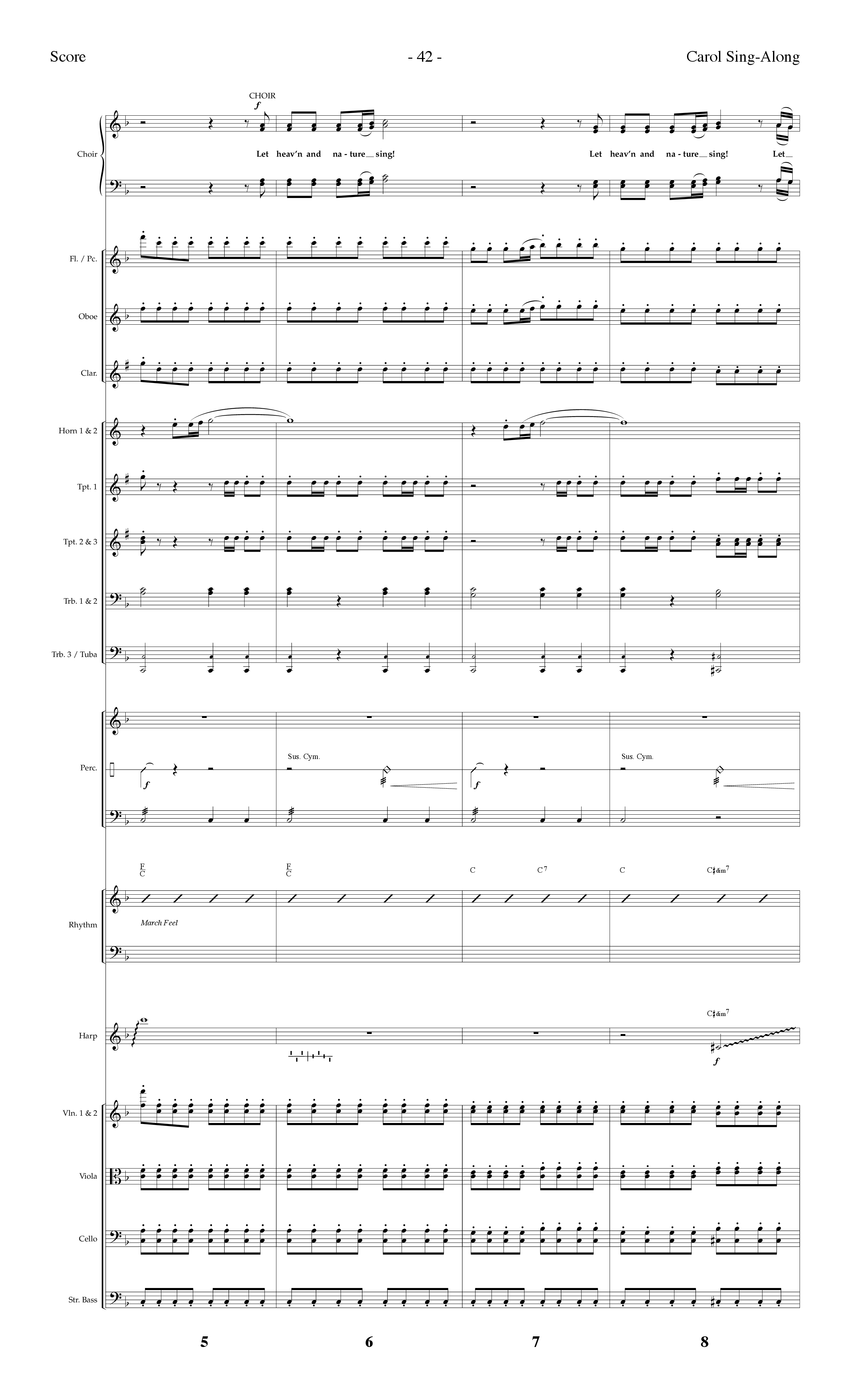 Carol Sing-Along (Choral Anthem SATB) Orchestration (Lifeway Choral / Arr. Dennis Allen)
