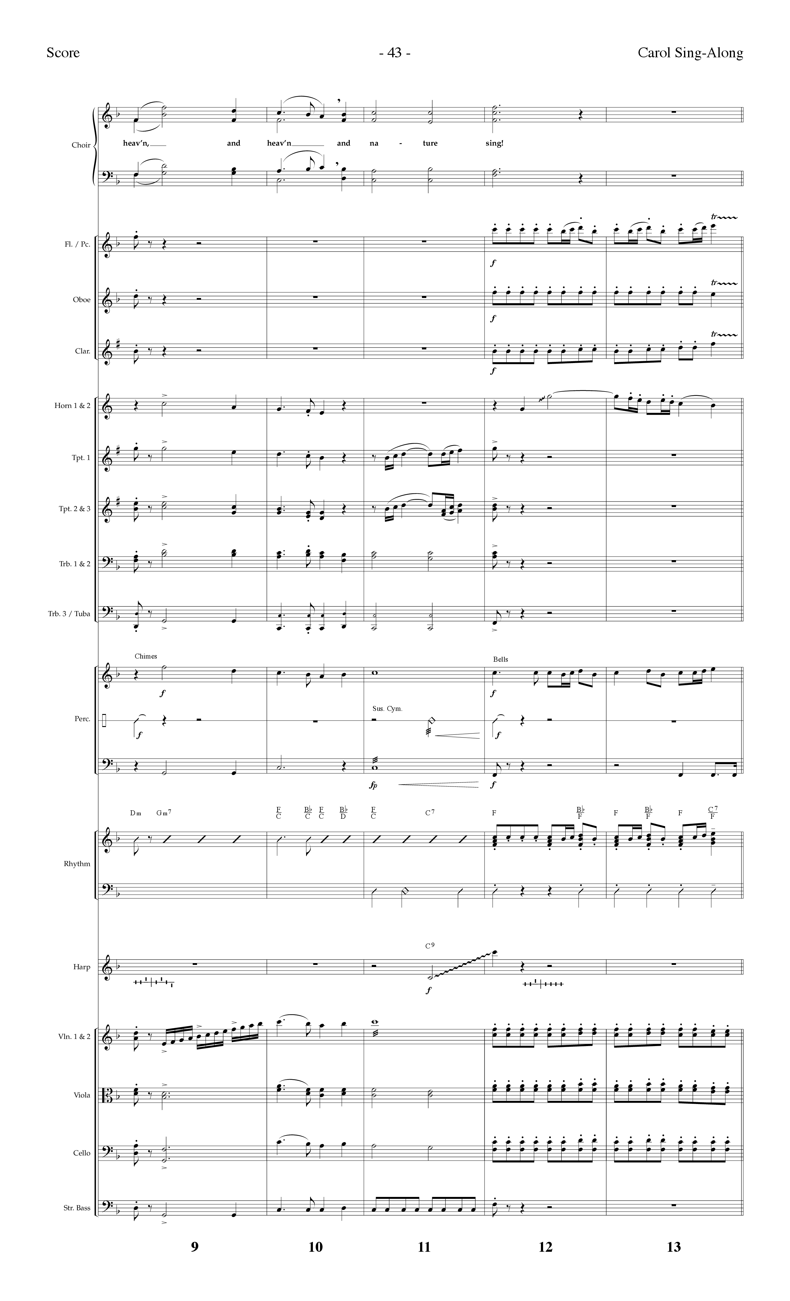 Carol Sing-Along (Choral Anthem SATB) Orchestration (Lifeway Choral / Arr. Dennis Allen)